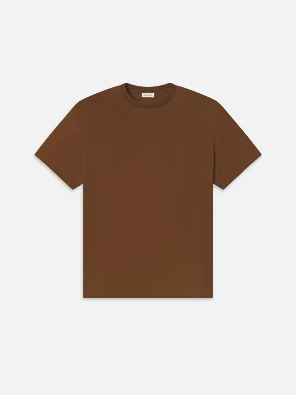 Light Cotton Tee -- Caramel sold by Frame Denim
