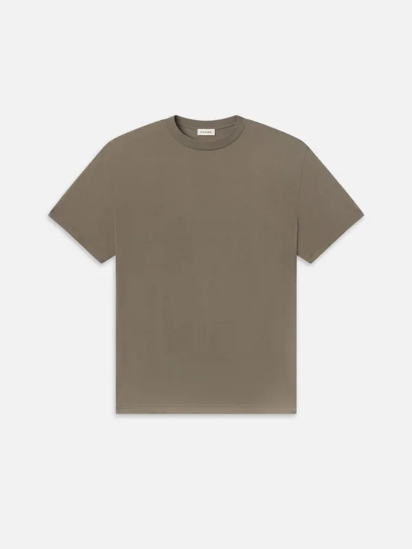 Light Cotton Tee -- Smoky Green sold by Frame Denim