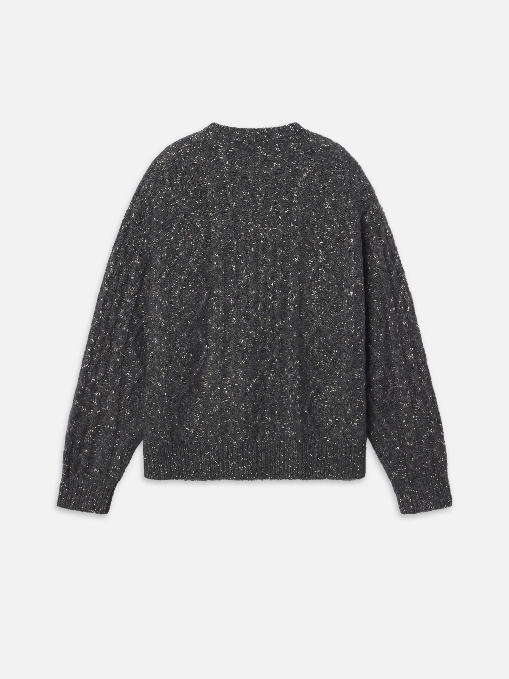 Chunky Cable Sweater -- Grey Melange sold by Frame Denim product image thumbnail 3