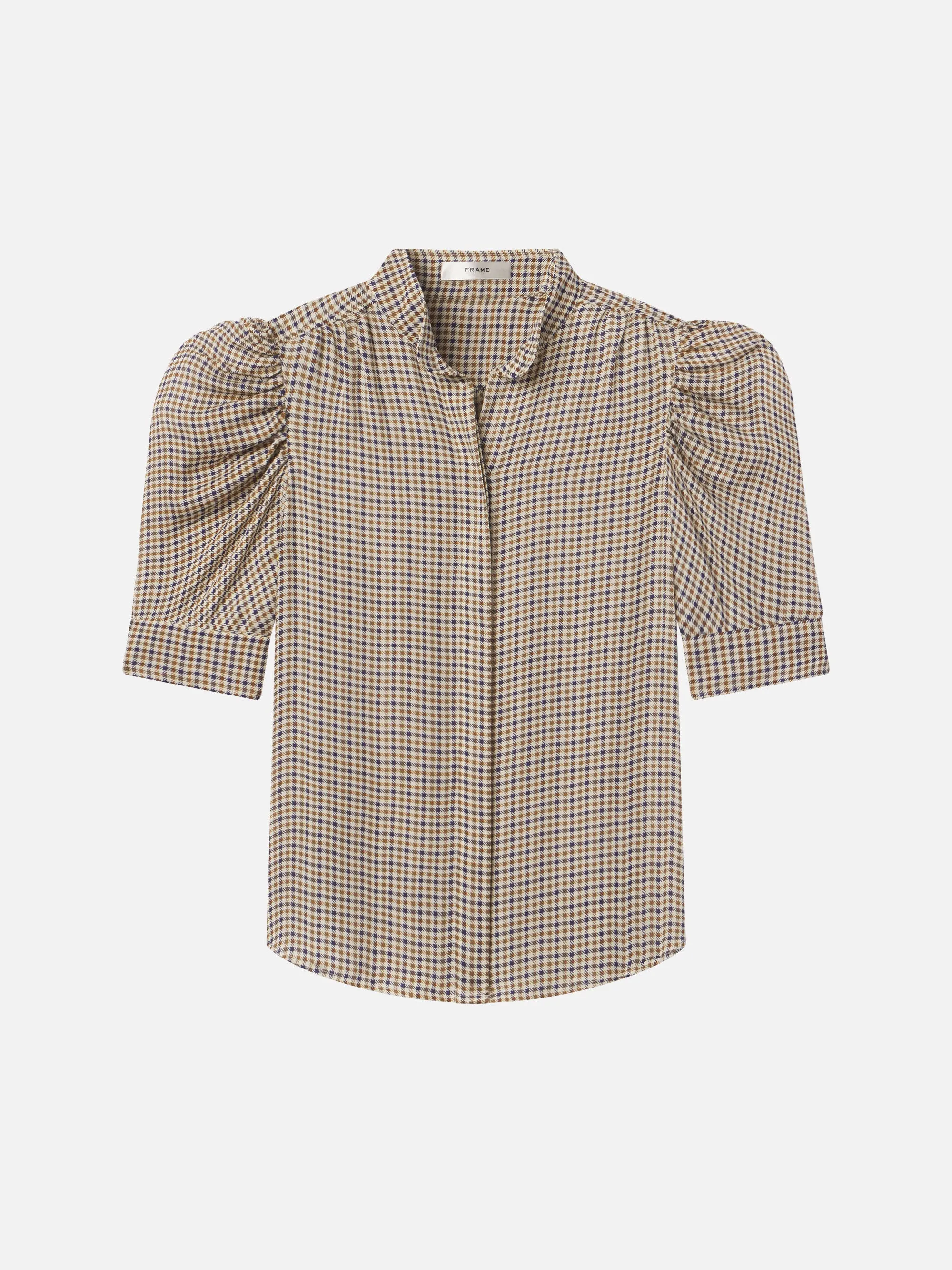 The Gillian Top -- Houndstooth Multi sold by Frame Denim