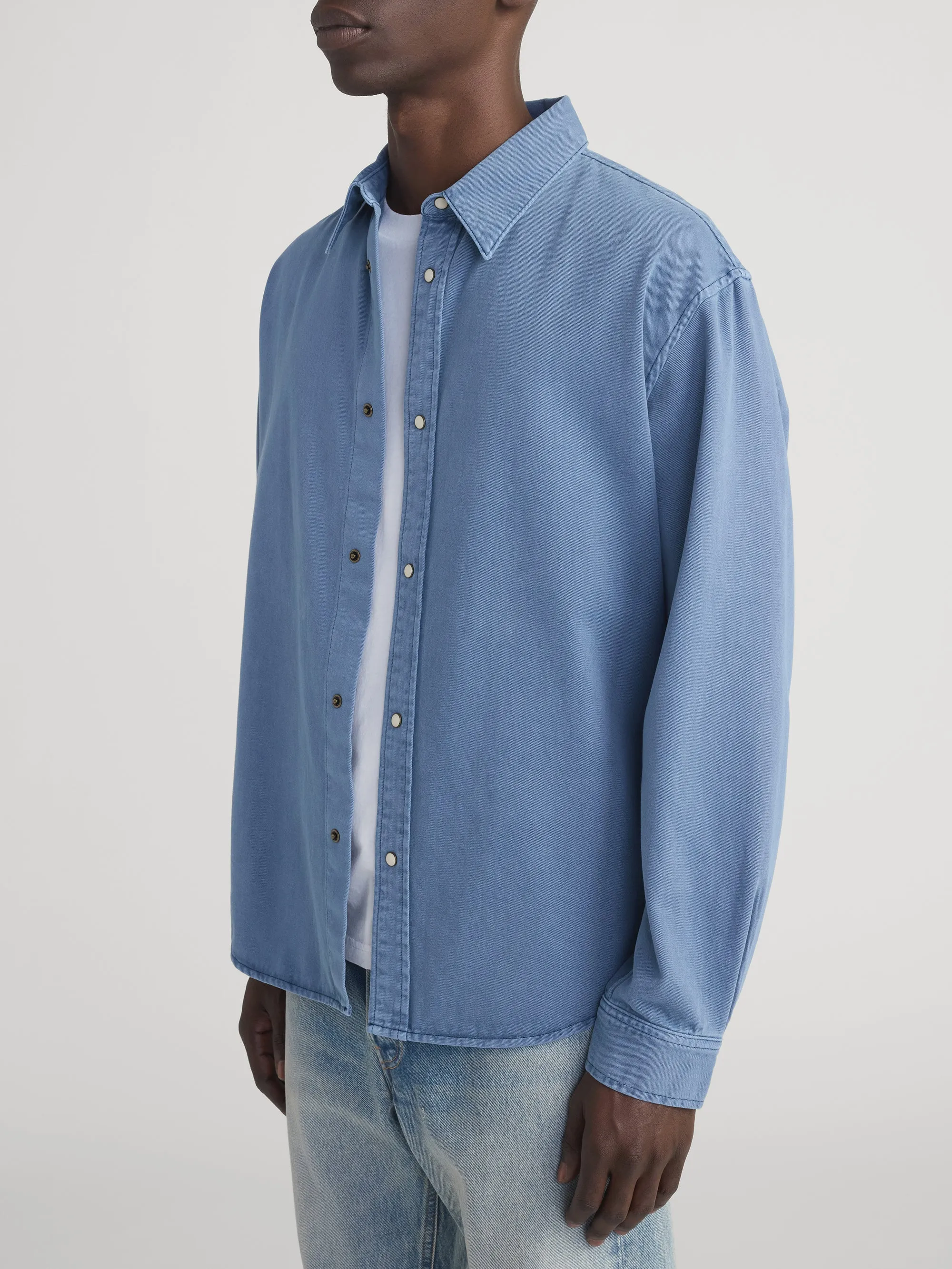 Classic Cotton Shirt -- Slate Blue sold by Frame Denim product image thumbnail 5