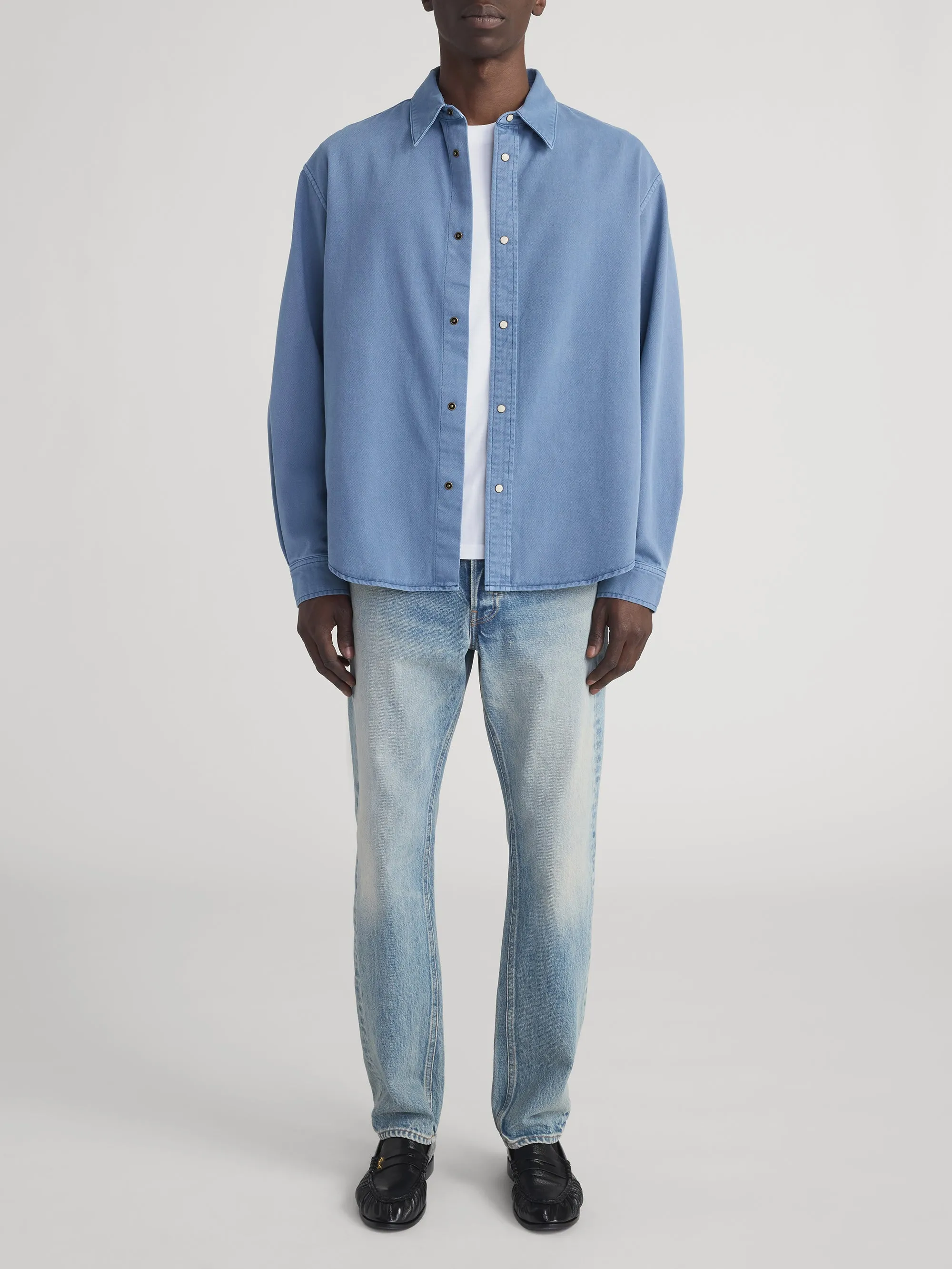 Classic Cotton Shirt -- Slate Blue sold by Frame Denim product image thumbnail 2