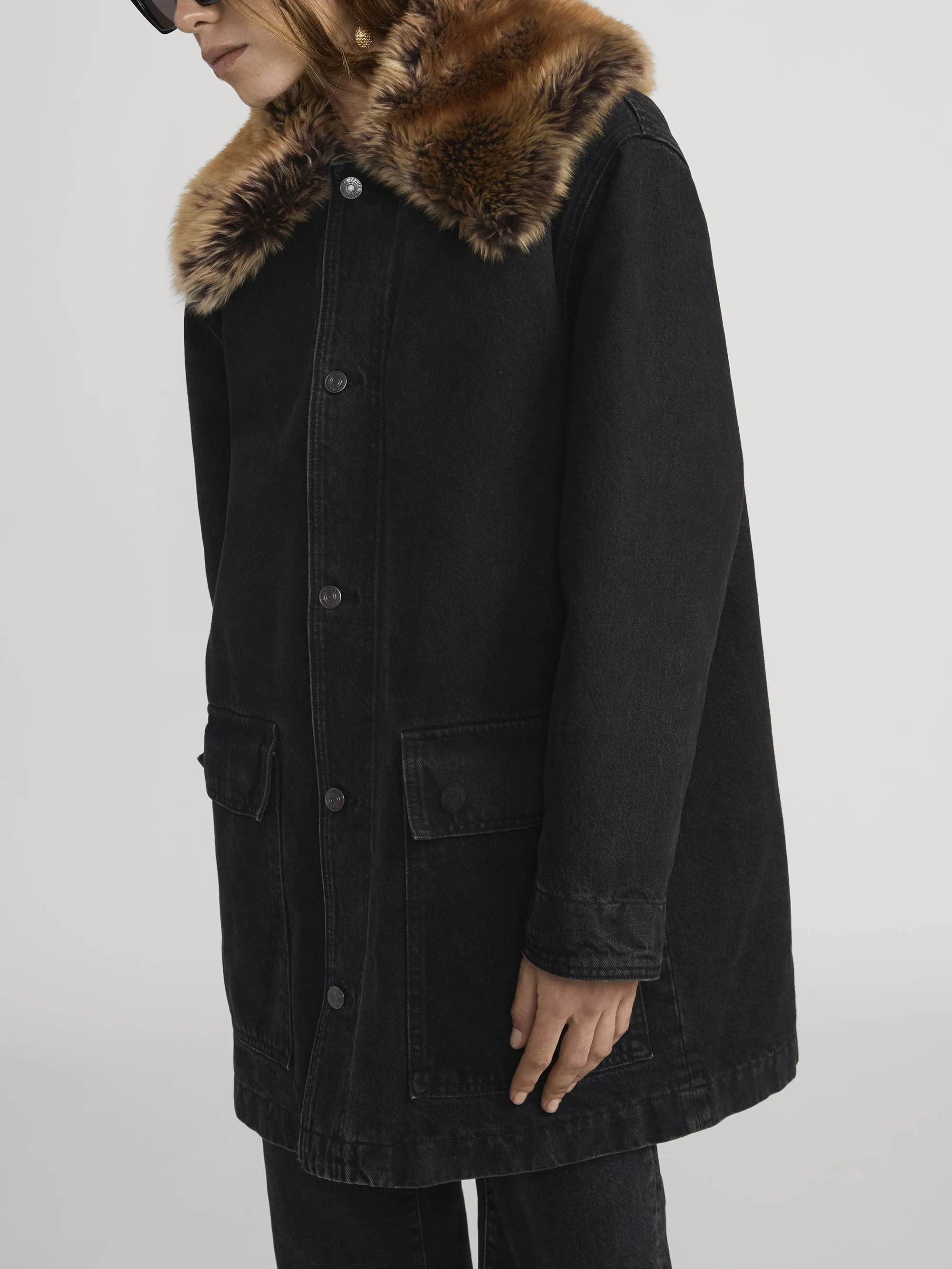 The Shearling Overcoat -- Costello sold by Frame Denim product image thumbnail 5