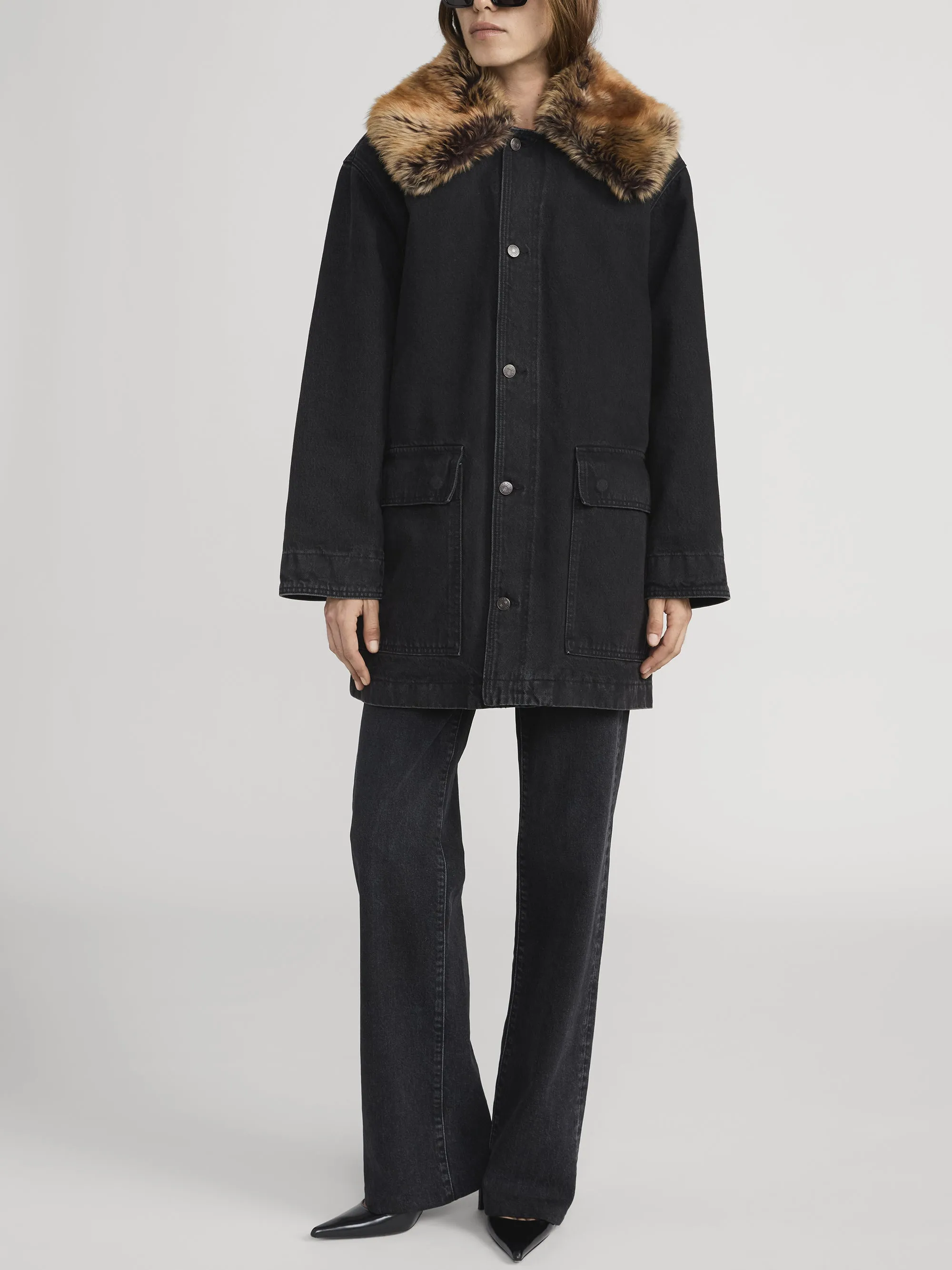 The Shearling Overcoat -- Costello sold by Frame Denim product image thumbnail 2