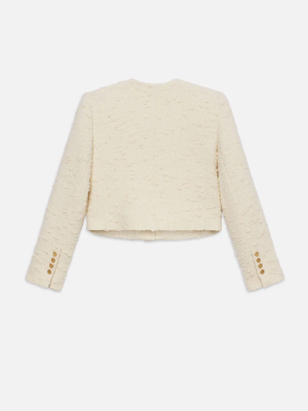 Cropped Button Front Jacket -- Ecru sold by Frame Denim product image thumbnail 4