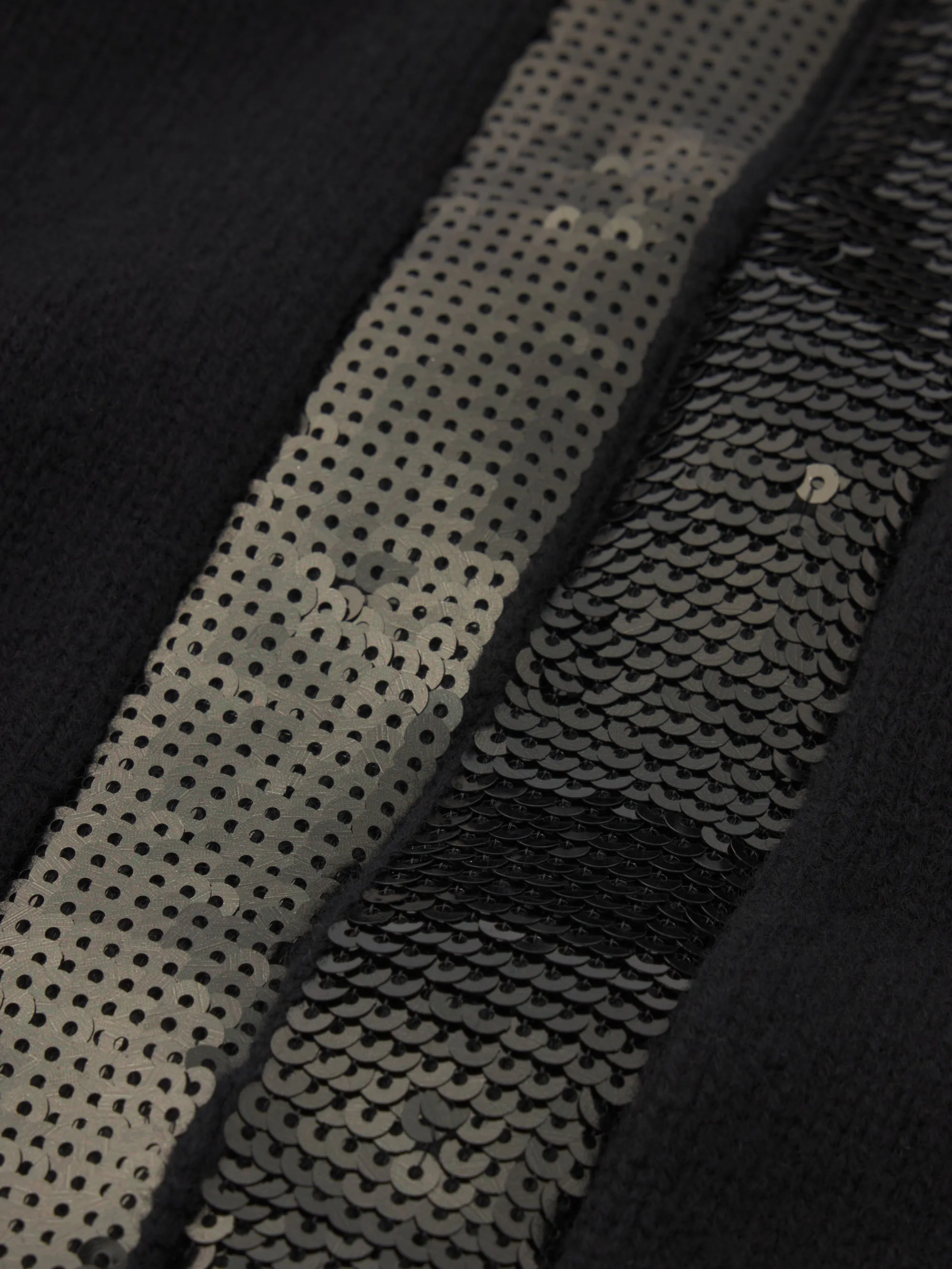 The Sequin Trim Cardigan -- Black sold by Frame Denim product image thumbnail 4