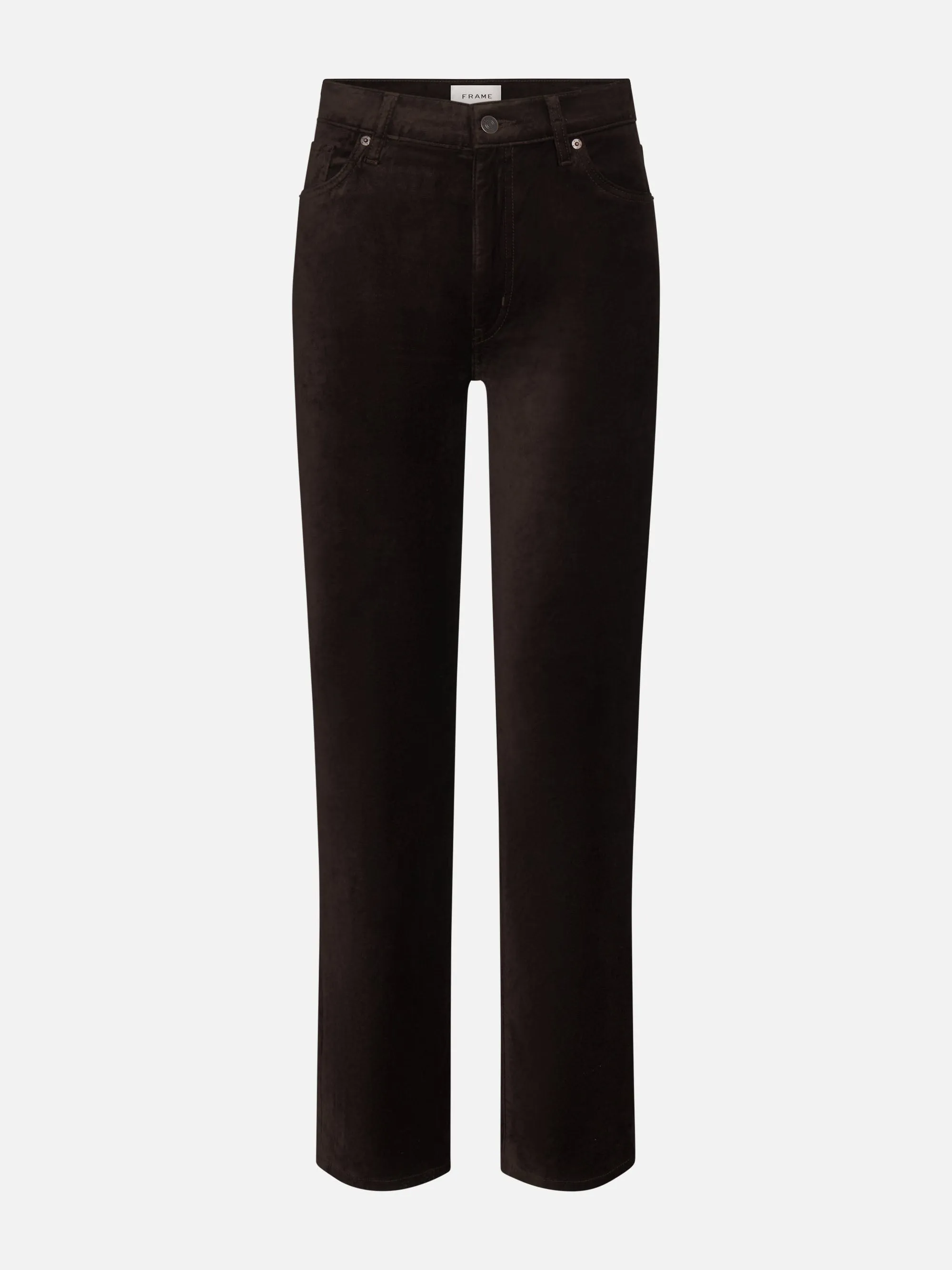 Le Sleek Straight -- Dark Clove Velvet sold by Frame Denim