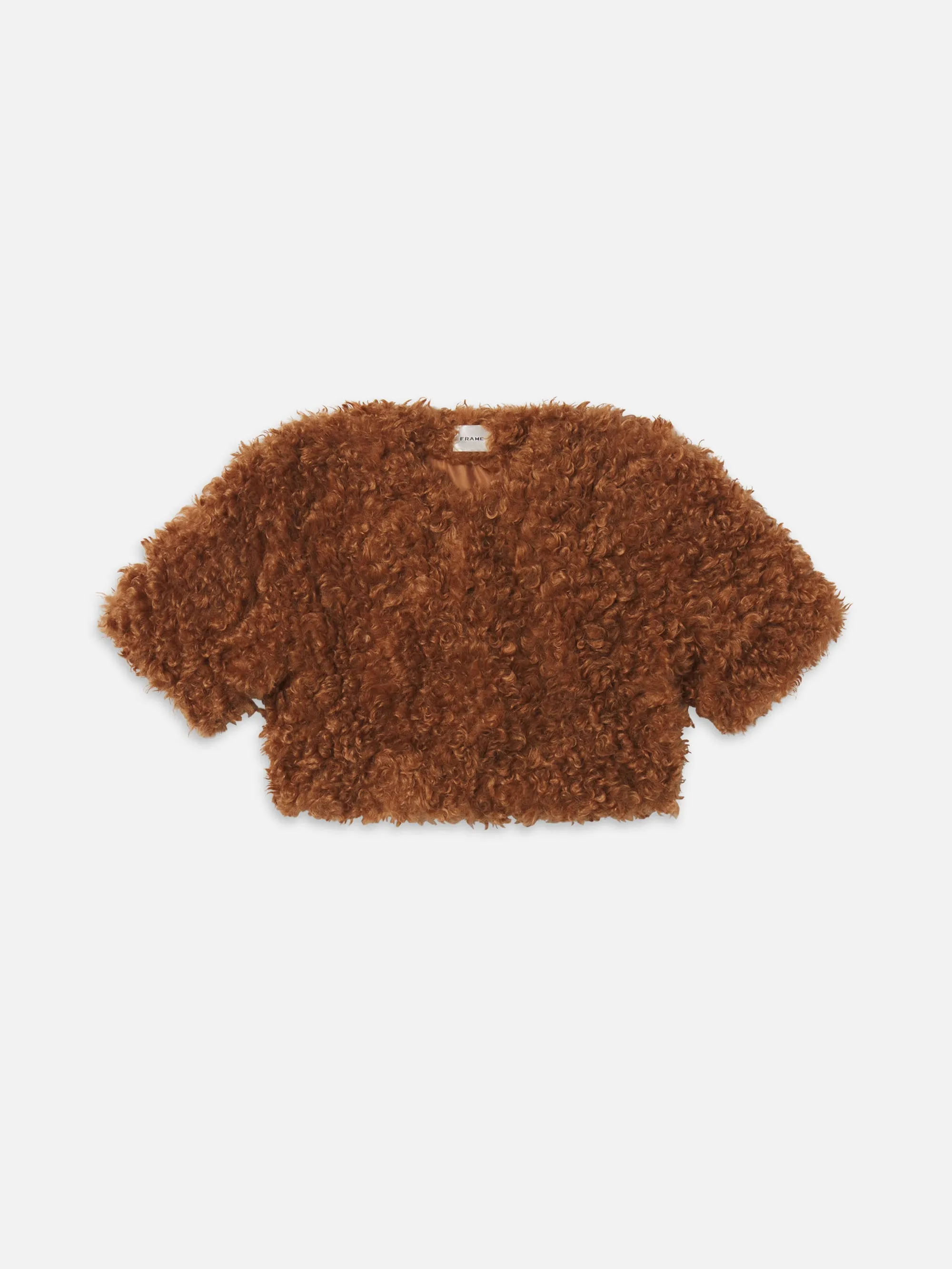 The Plush Bolero -- Camel sold by Frame Denim