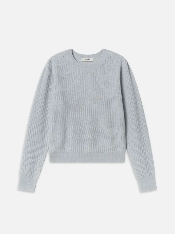 Chain Pointelle Sweater -- Sky Blue sold by Frame Denim