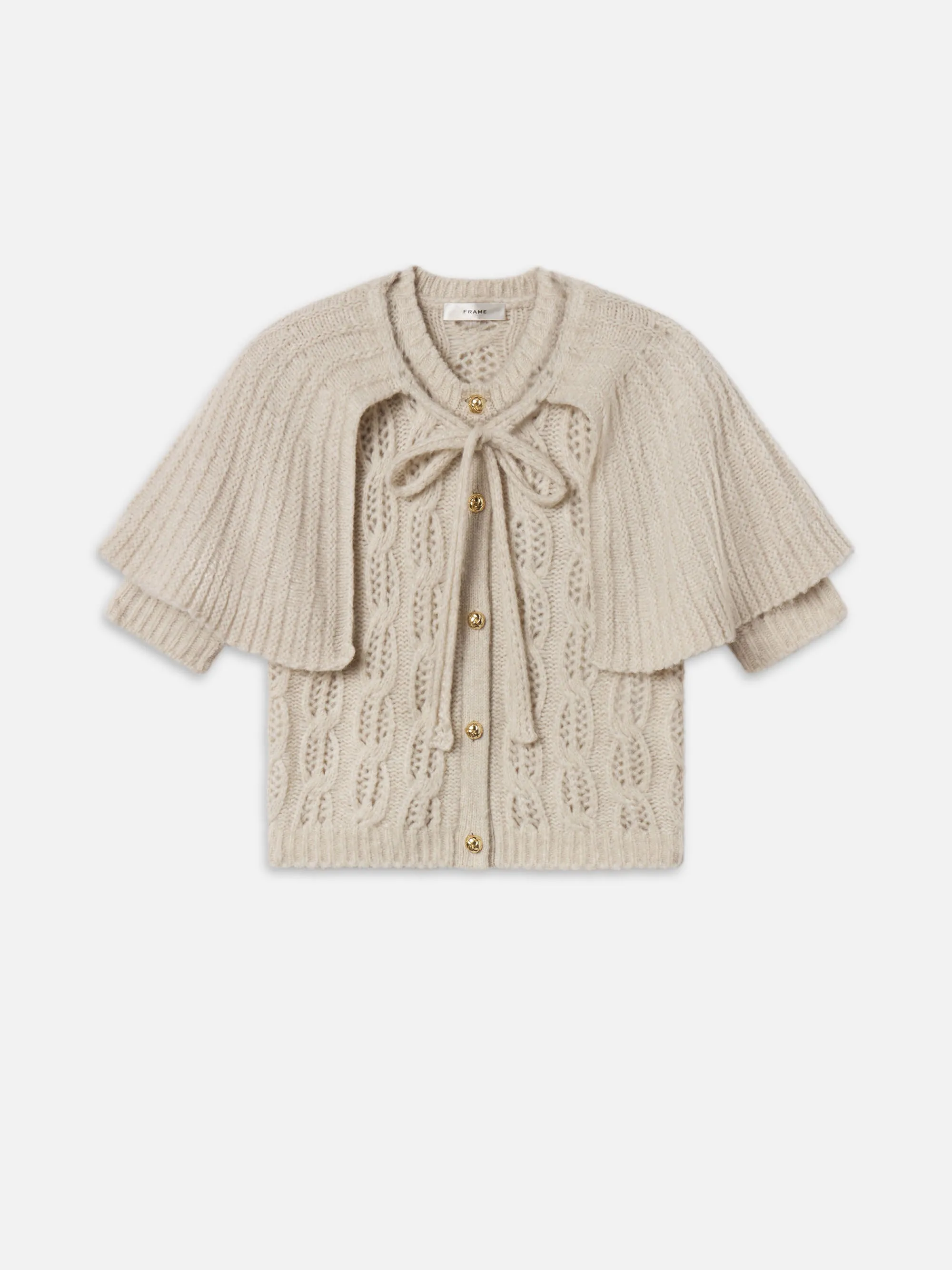 The Cape Cardi -- Fawn sold by Frame Denim