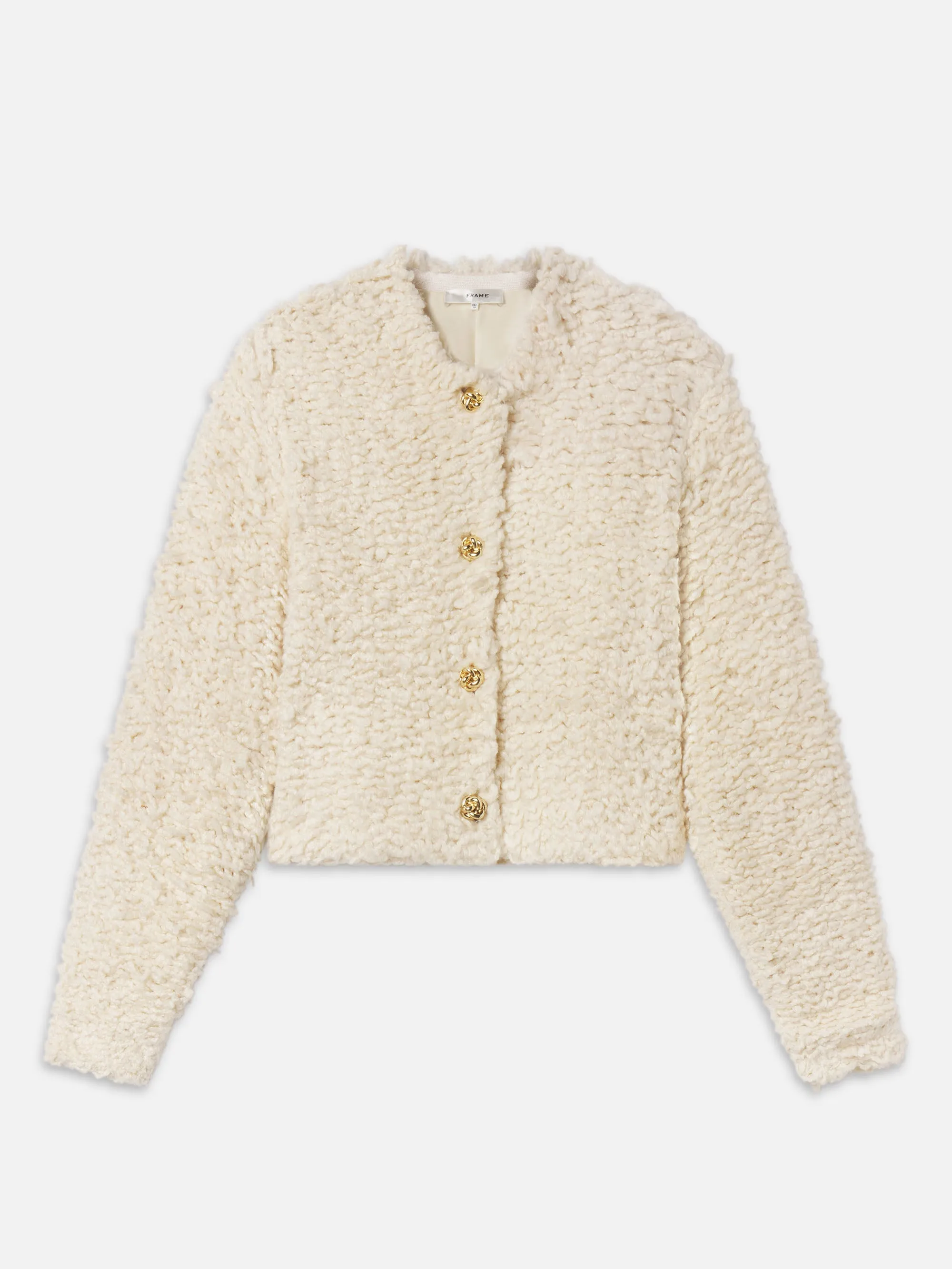 The Shag Cardi -- Cream sold by Frame Denim