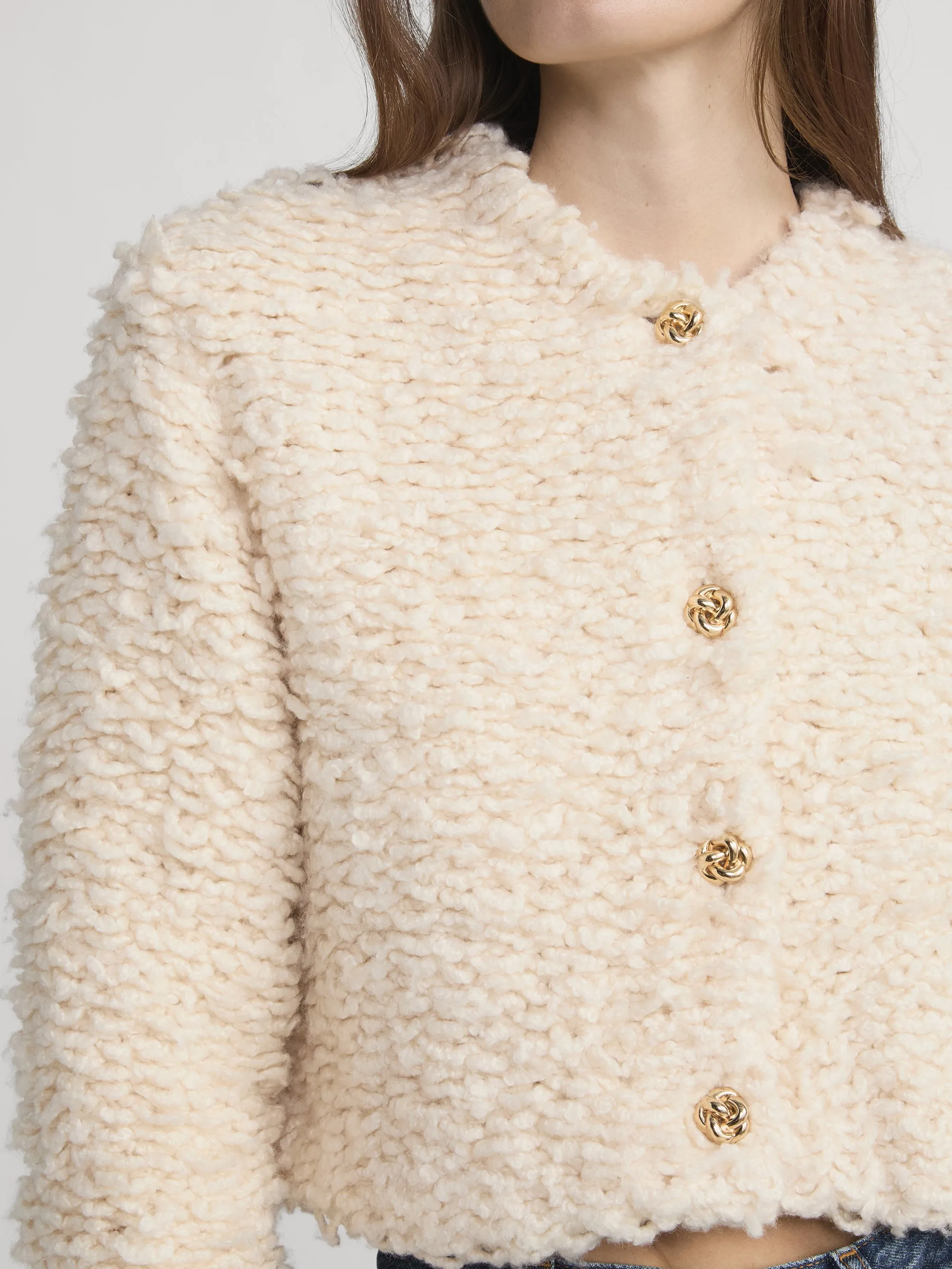 The Shag Cardi -- Cream sold by Frame Denim product image thumbnail 4