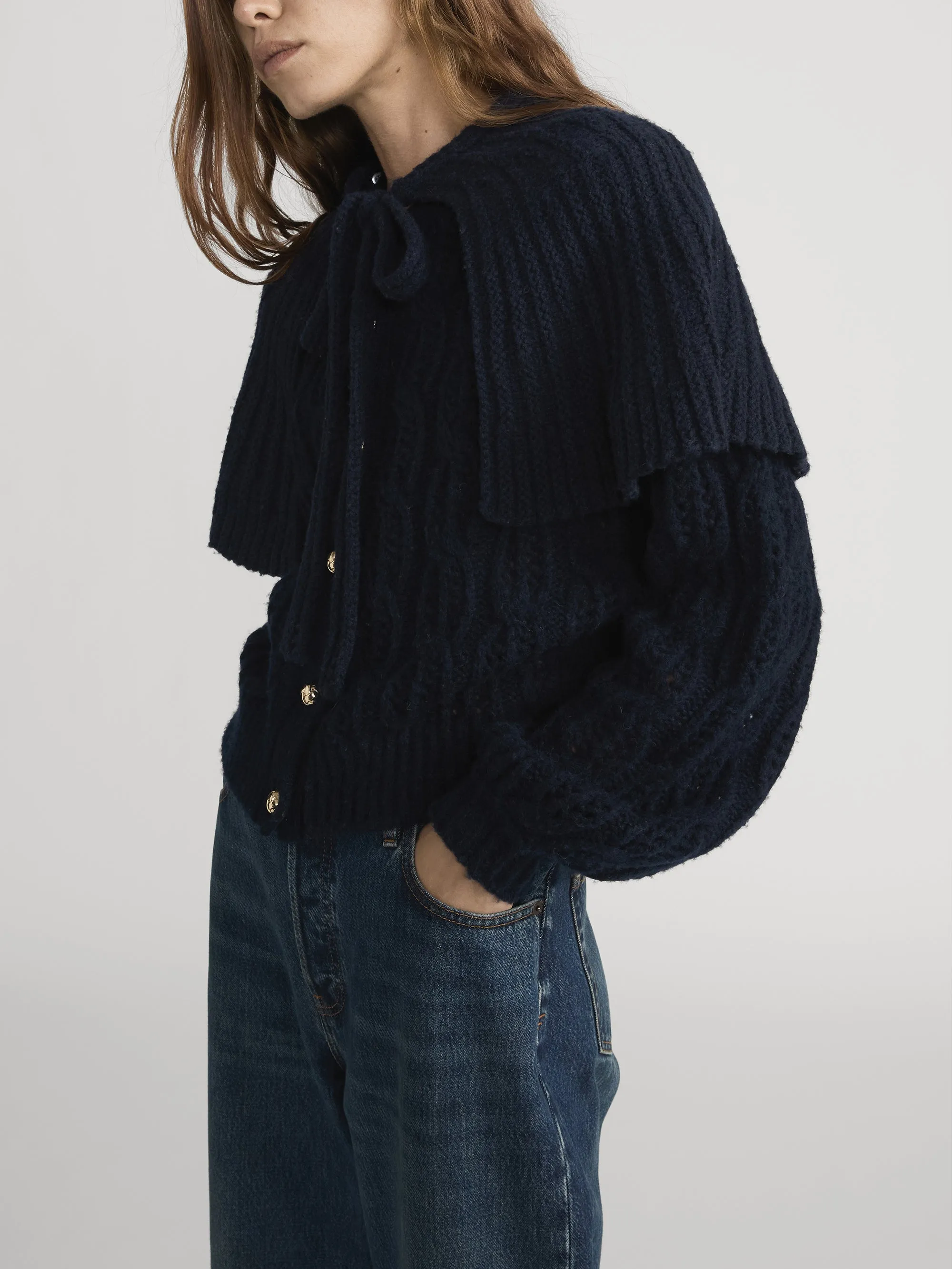 The Cape Sweater -- Navy sold by Frame Denim product image thumbnail 5
