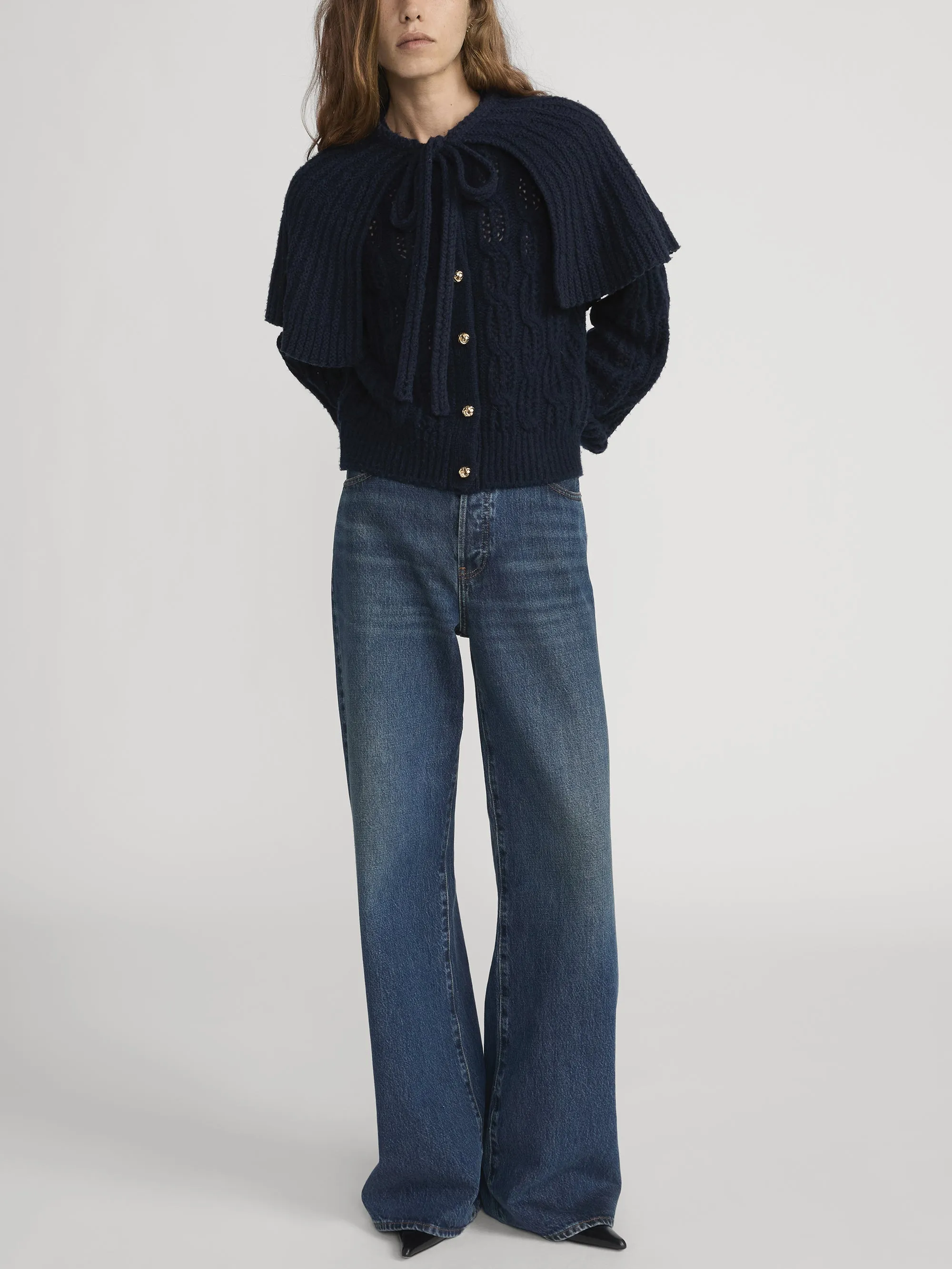The Cape Sweater -- Navy sold by Frame Denim product image thumbnail 2
