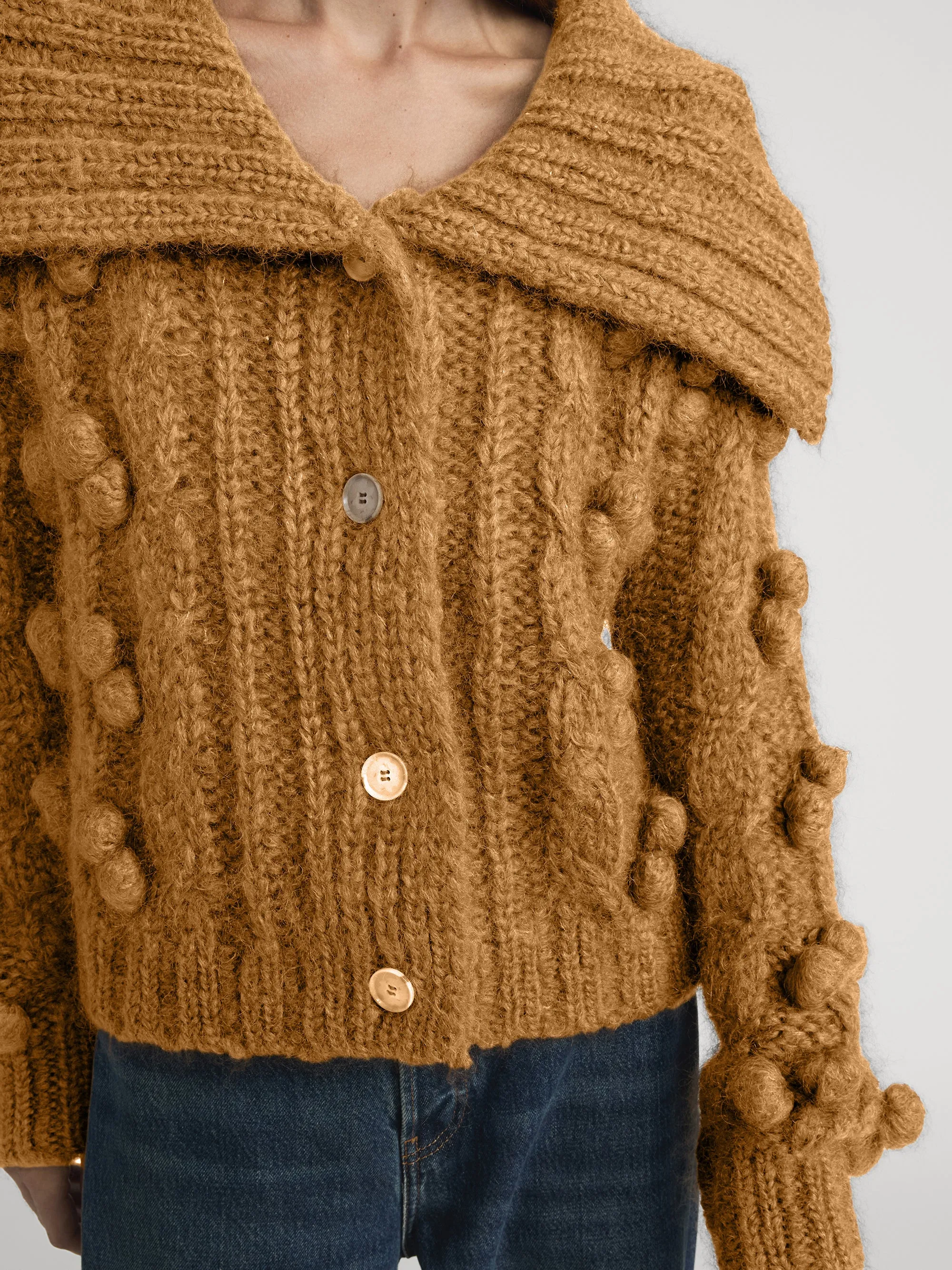The Bauble Cardigan -- Camel sold by Frame Denim product image thumbnail 4