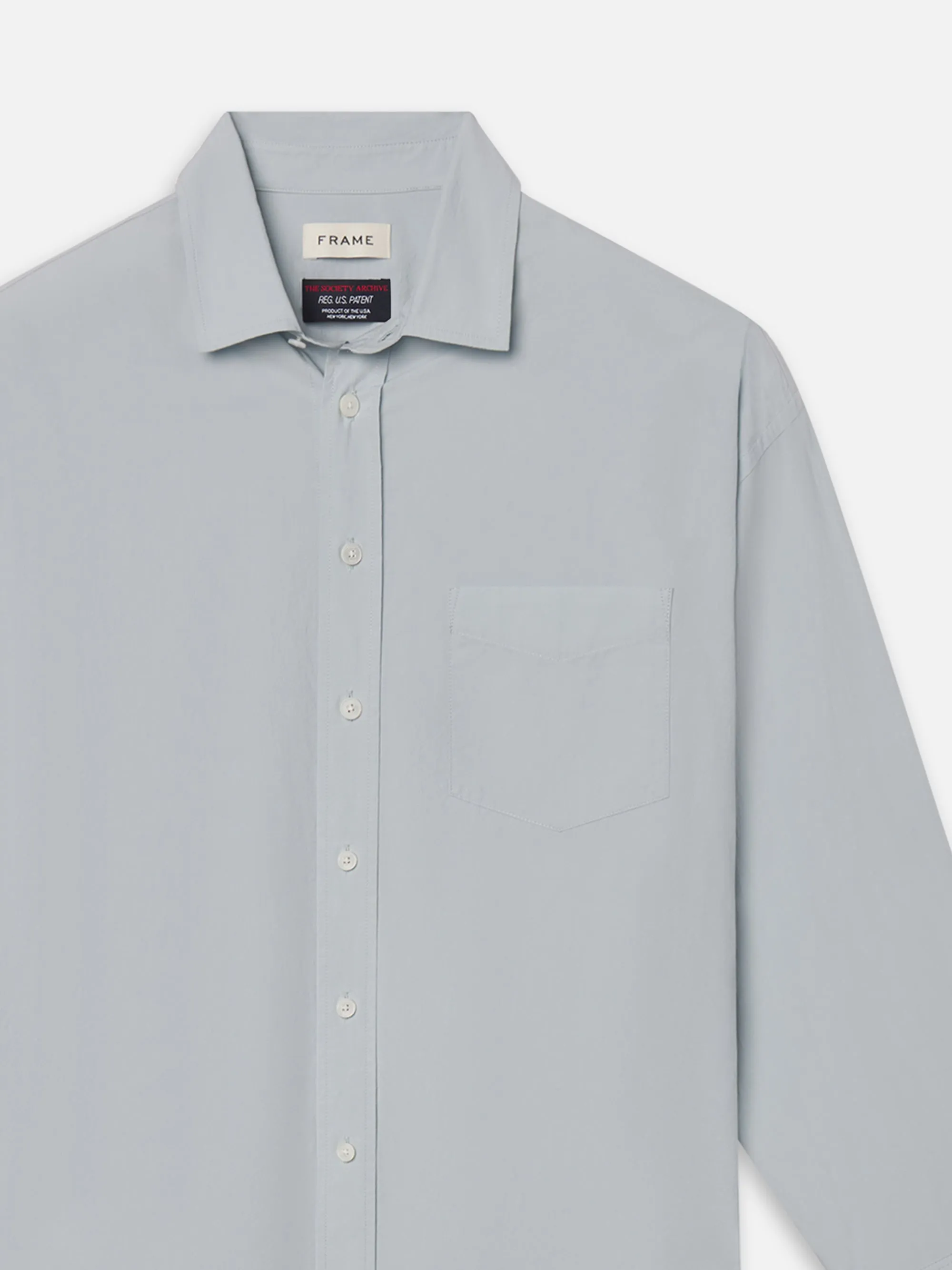 The Society Archive Classic Blue Shirt -- Light Blue sold by Frame Denim product image thumbnail 2