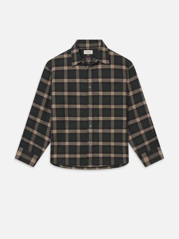The Society Archive Vintage Plaid Shirt -- Beige Plaid made by Frame Denim