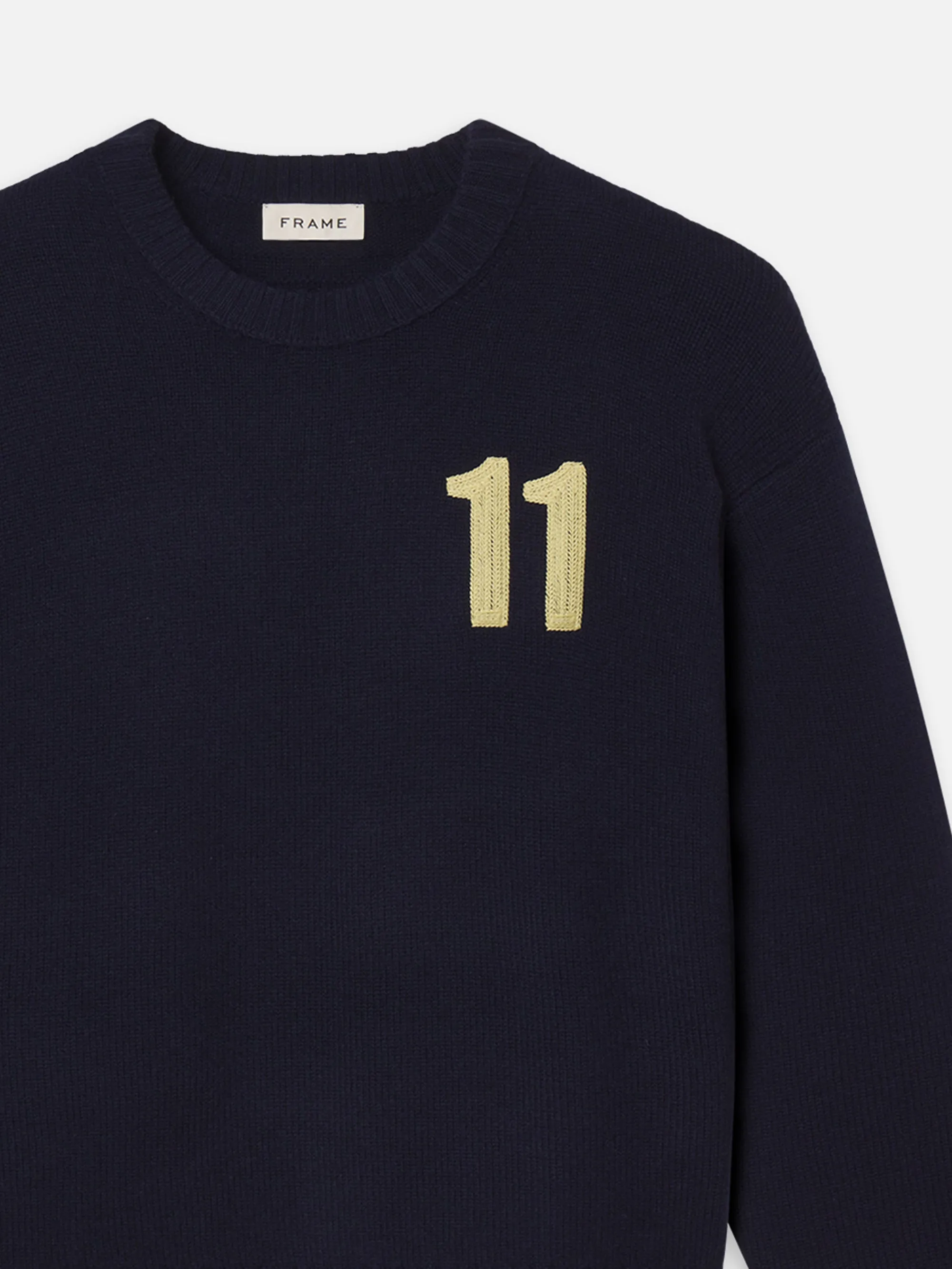 The Society Archive Cashmere Sweater -- Navy sold by Frame Denim product image thumbnail 2
