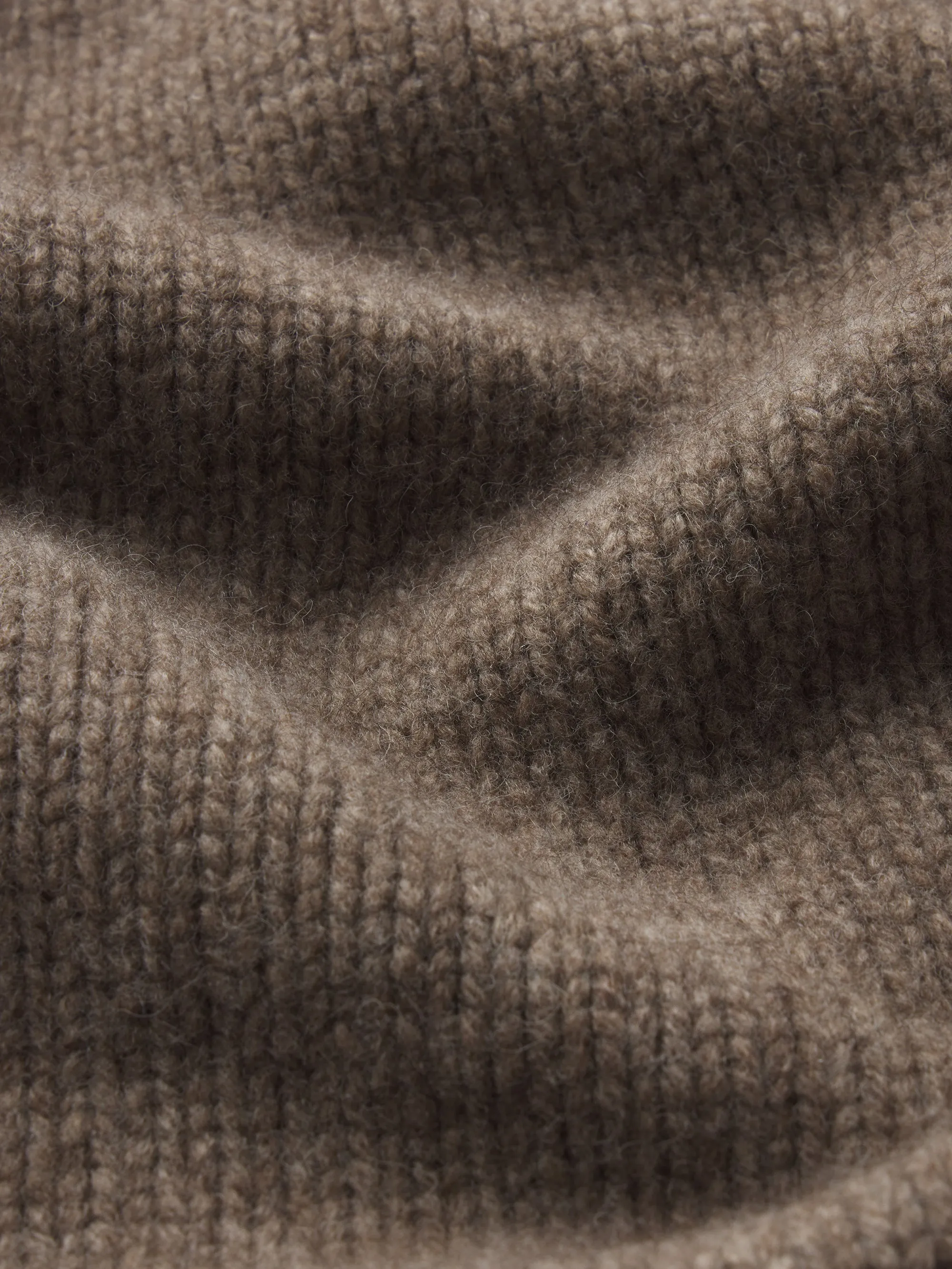 The Society Archive Zip-Up Cardigan Sweater -- Mocha sold by Frame Denim product image thumbnail 4