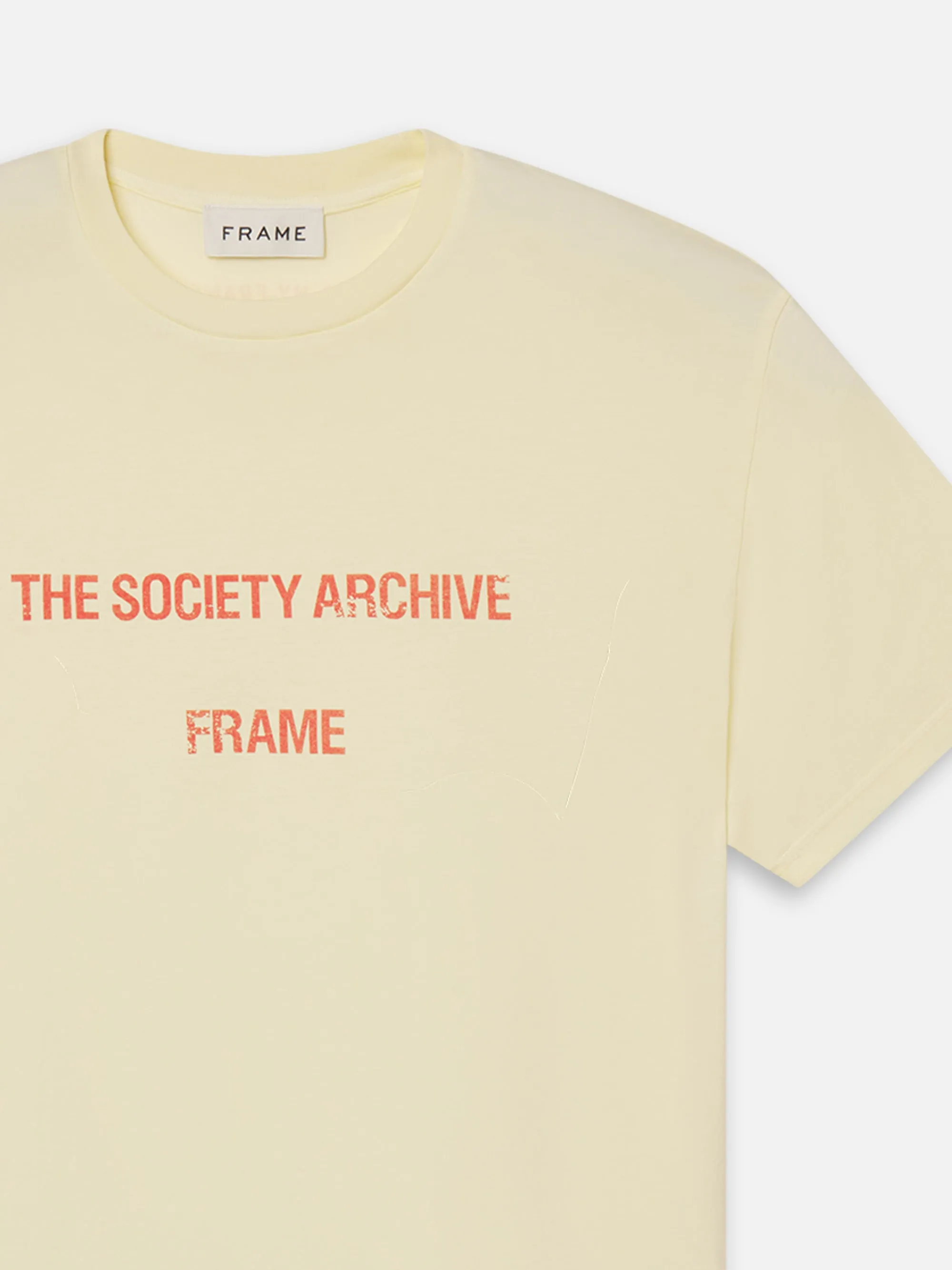 The Society Archive Vintage Print Shirt -- Soft Yellow sold by Frame Denim product image thumbnail 2