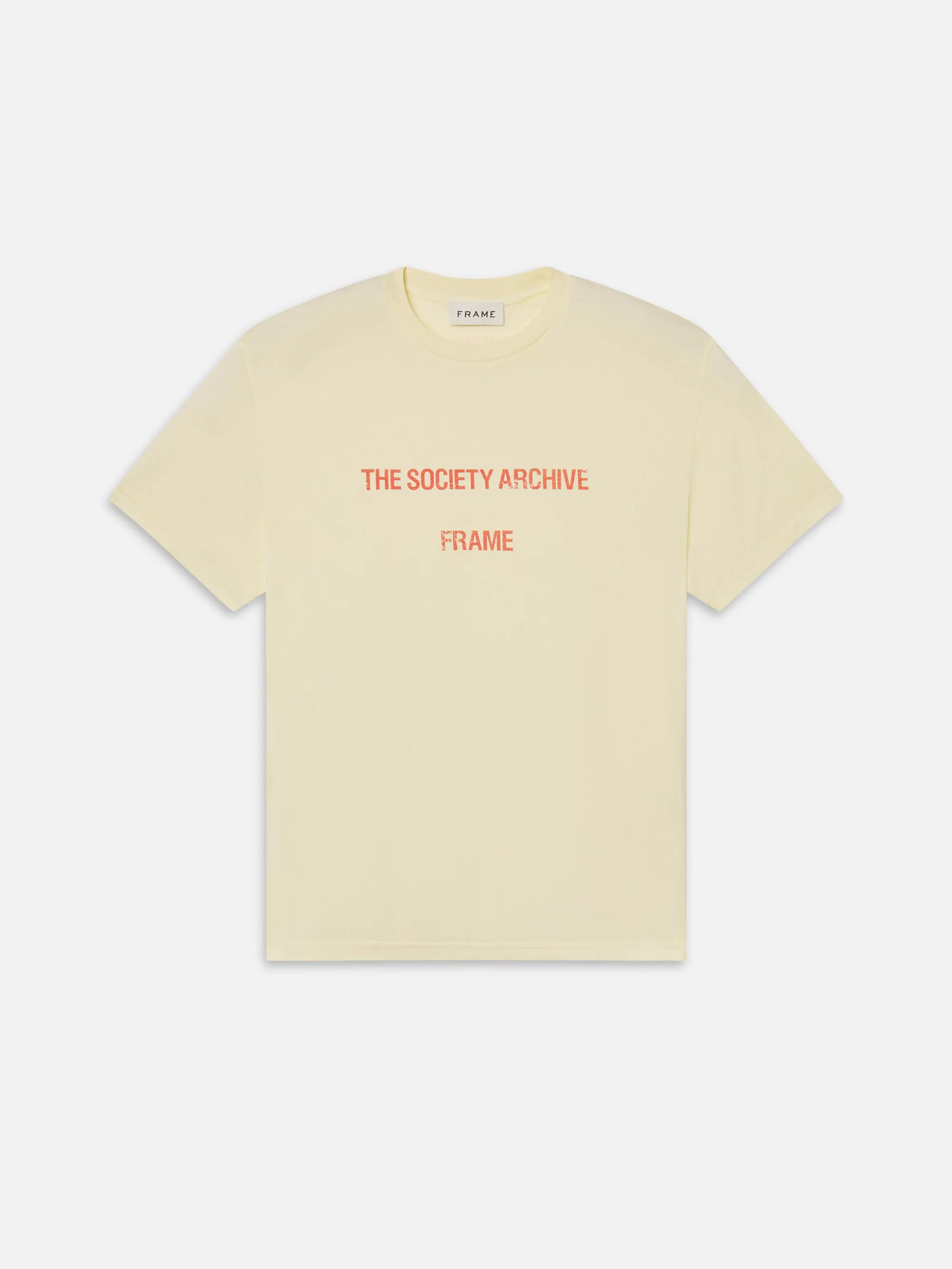 The Society Archive Vintage Print Shirt -- Soft Yellow sold by Frame Denim