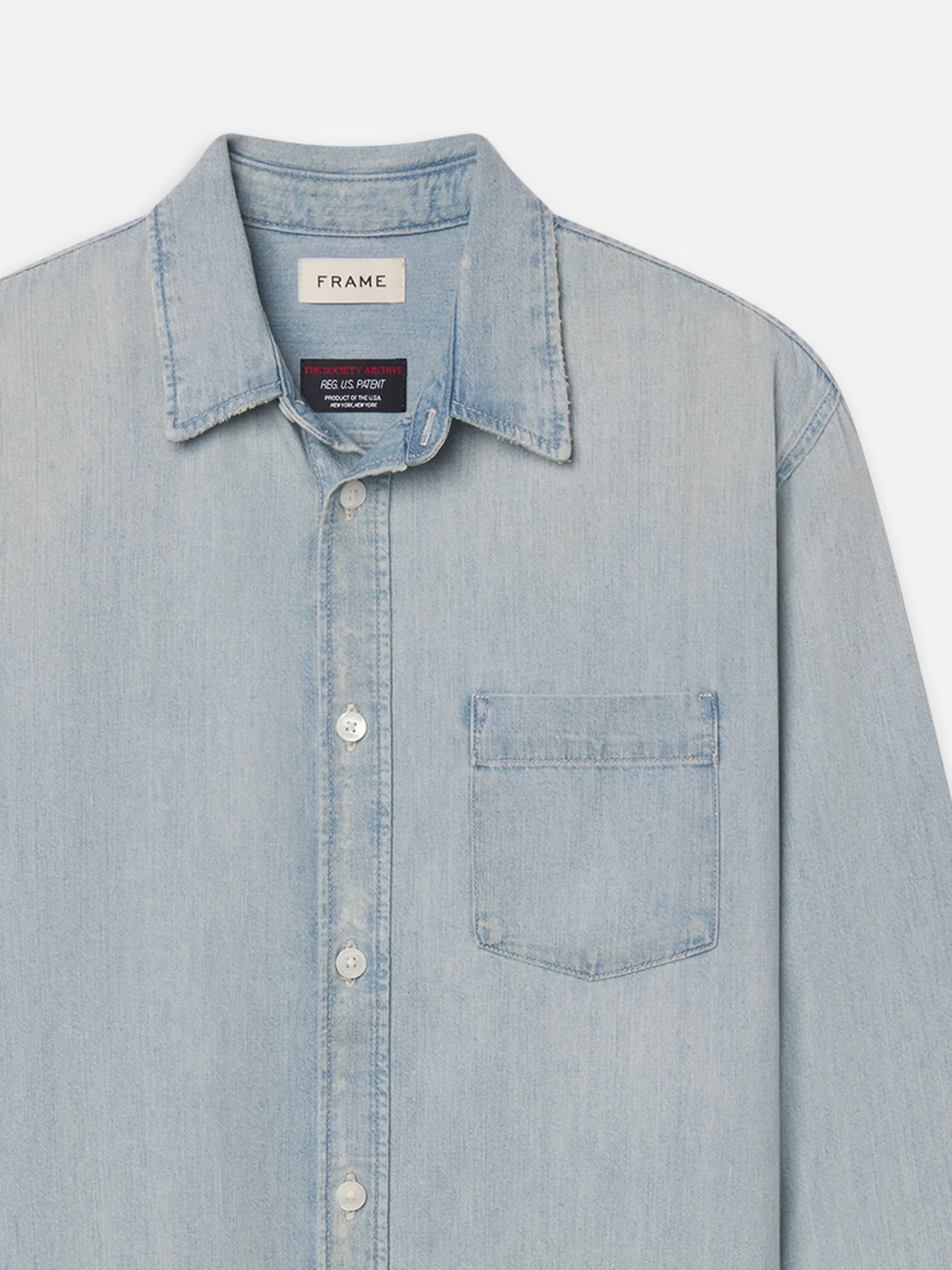 The Society Archive Vintage Denim Shirt -- Freefall sold by Frame Denim product image thumbnail 2