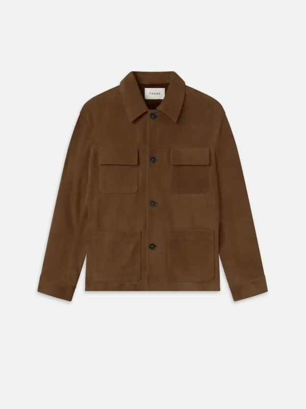 Suede Chore Coat sold by Frame Denim