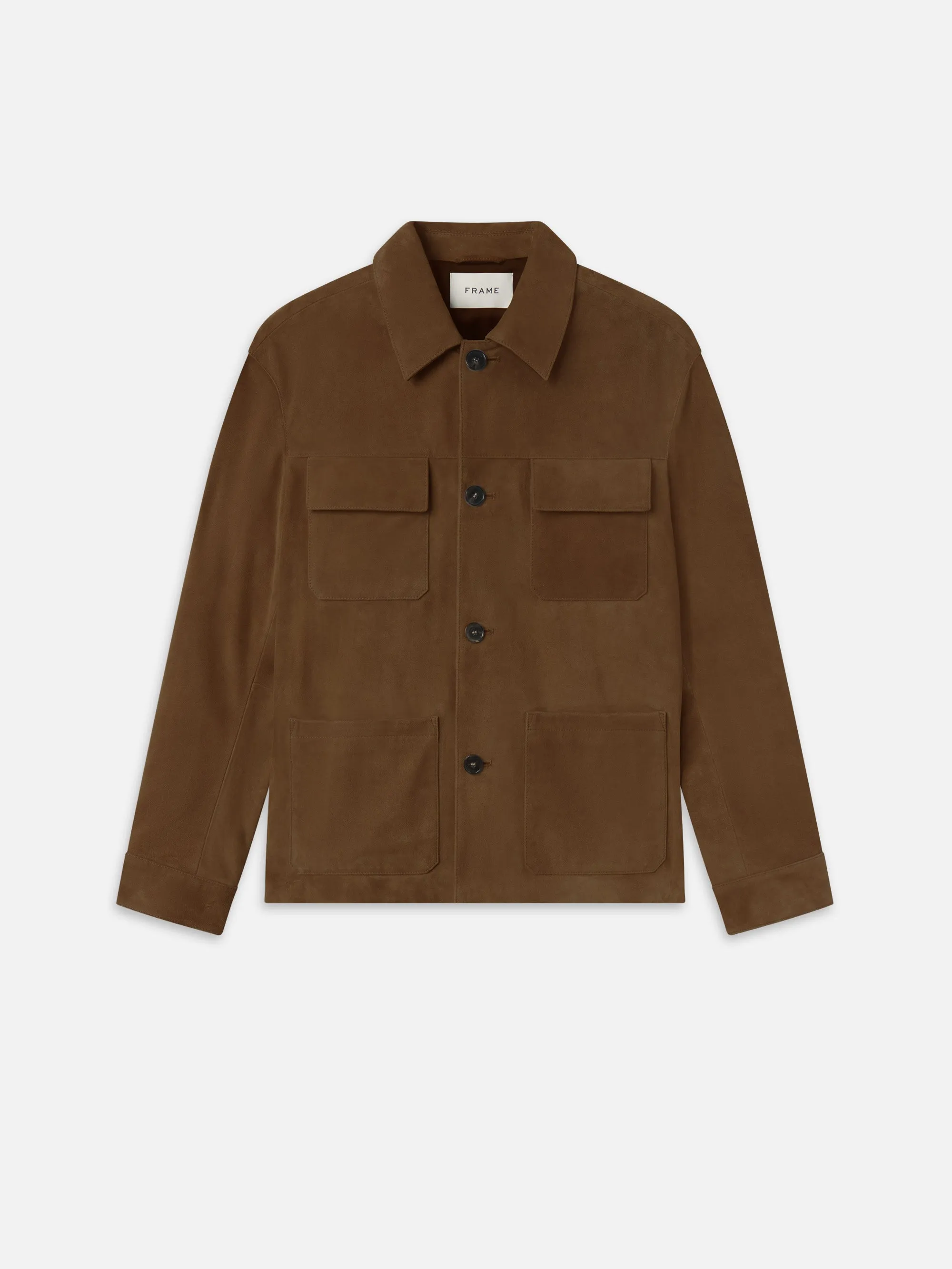 Suede Chore Coat sold by Frame Denim