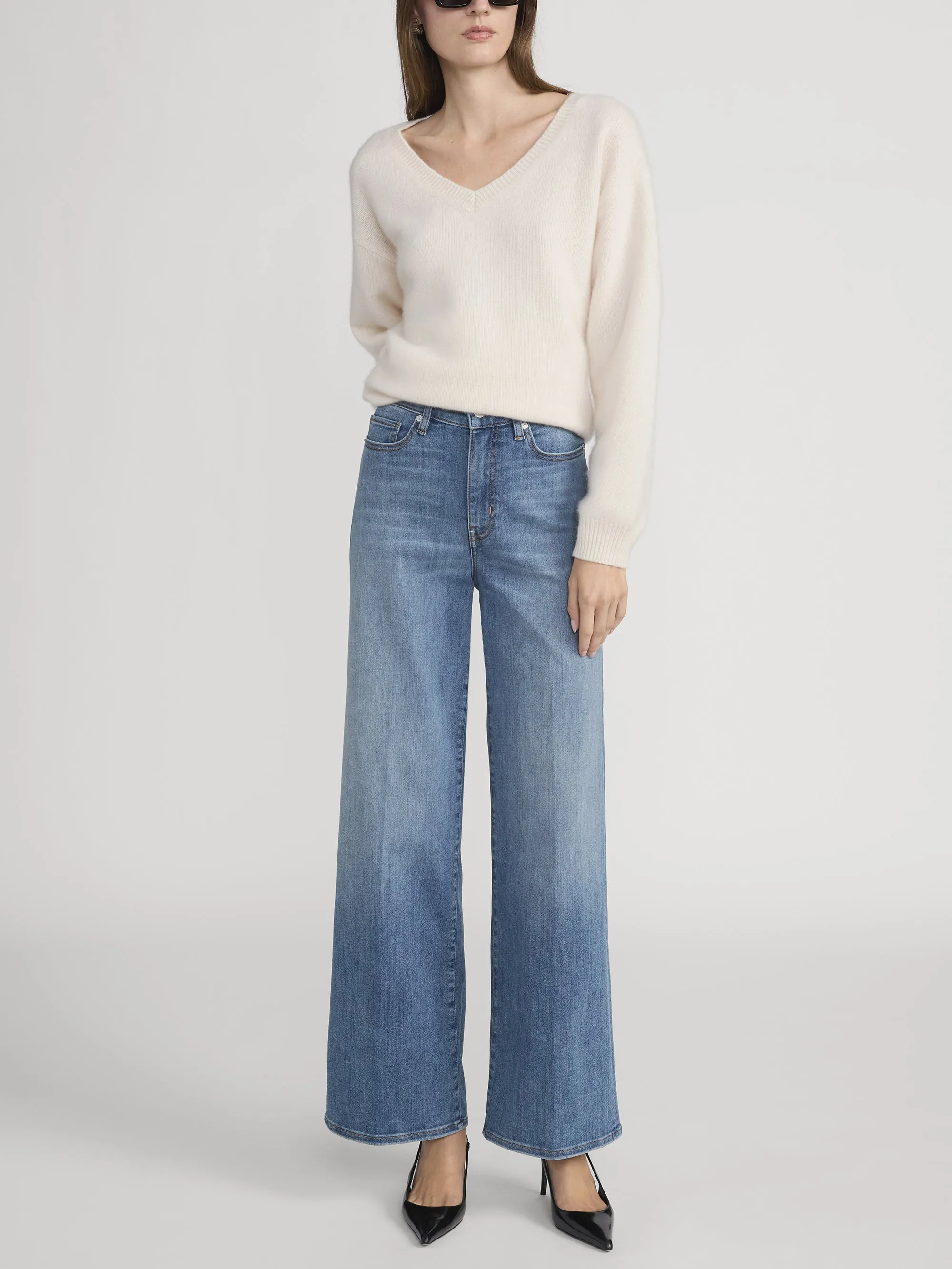 Le Slim Palazzo -- Disarm sold by Frame Denim product image thumbnail 2