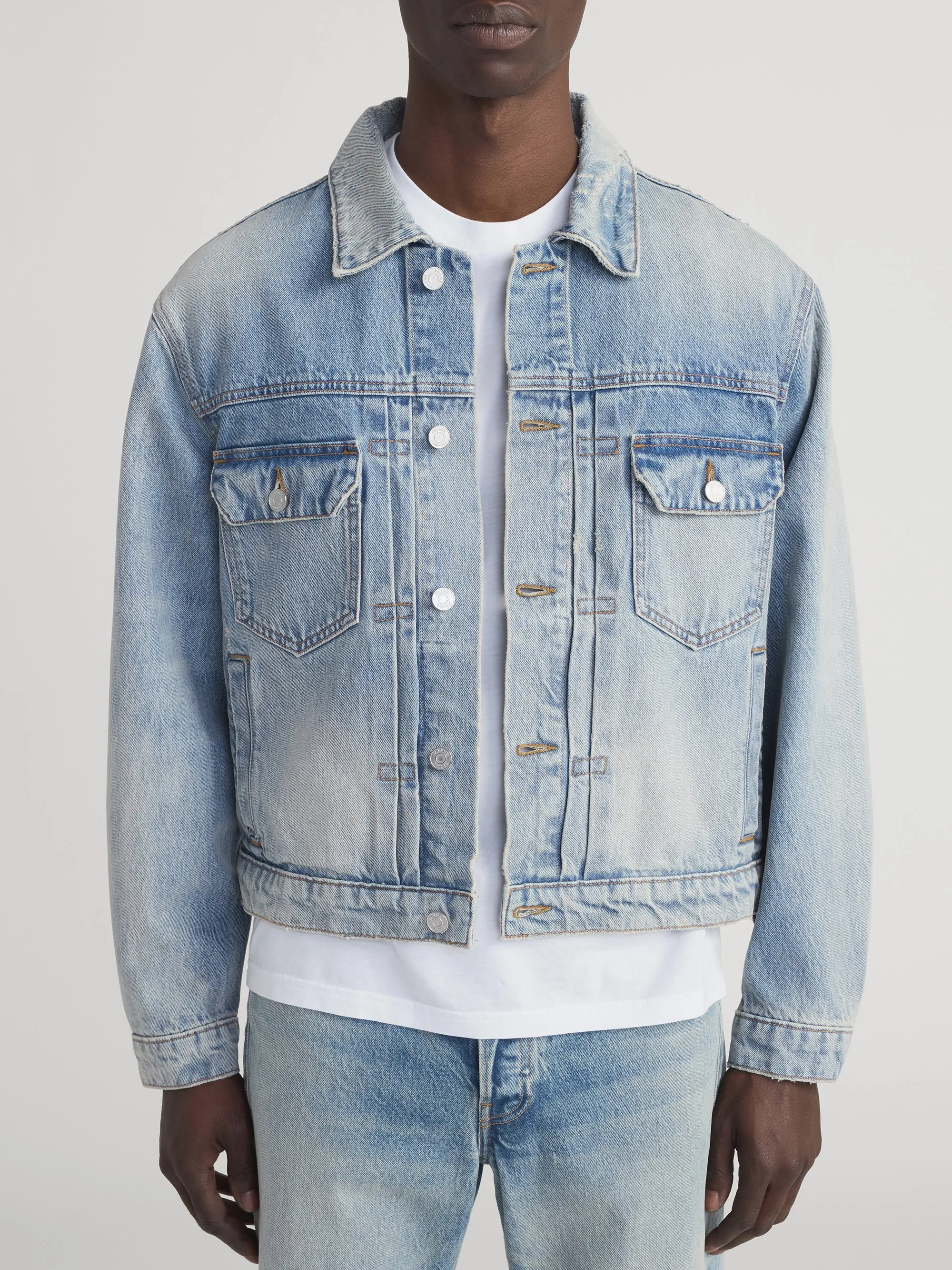 Vintage Wash Denim Jacket -- Shortstop sold by Frame Denim product image thumbnail 3