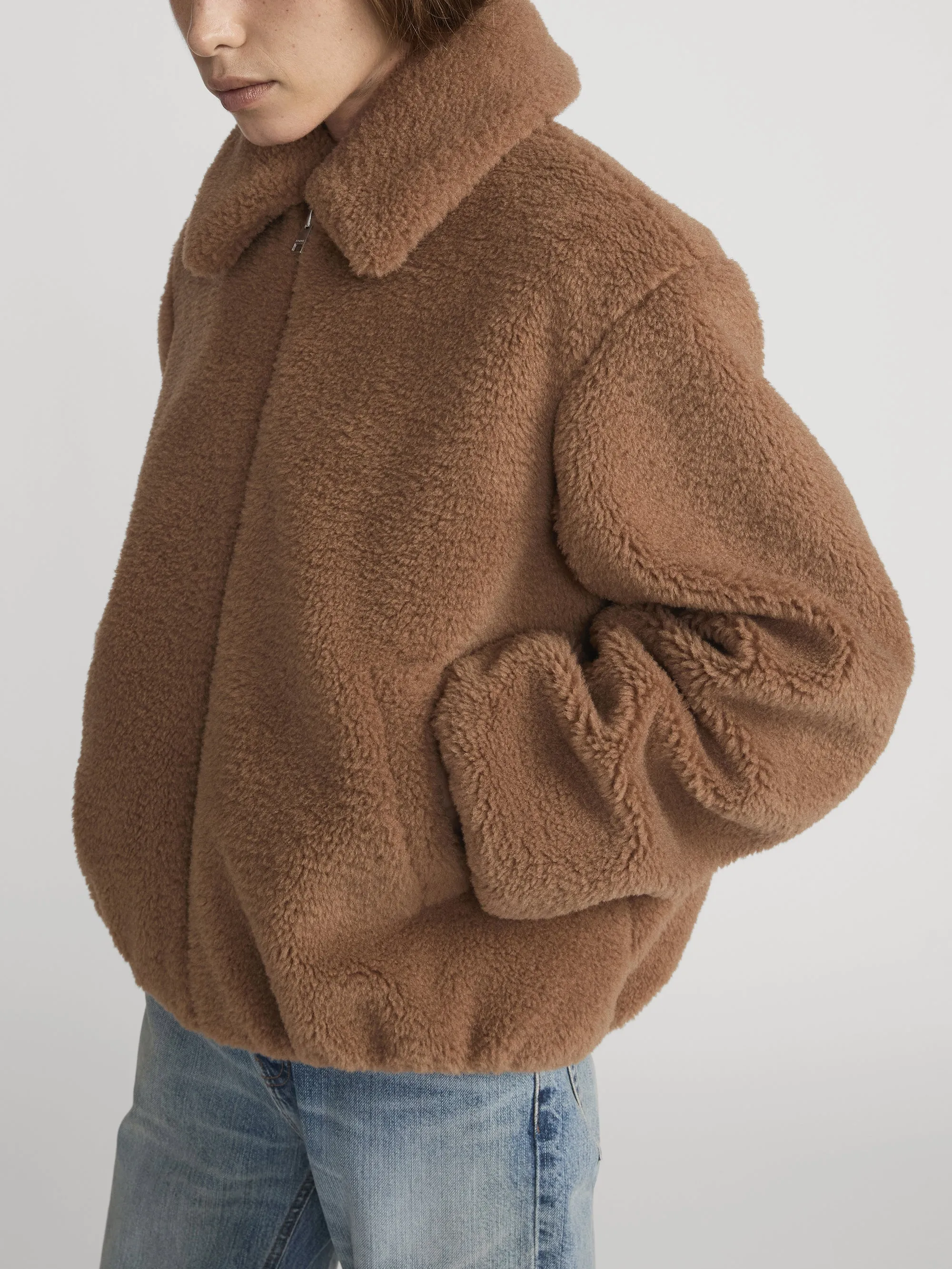 The Teddy Bomber -- Camel sold by Frame Denim product image thumbnail 5