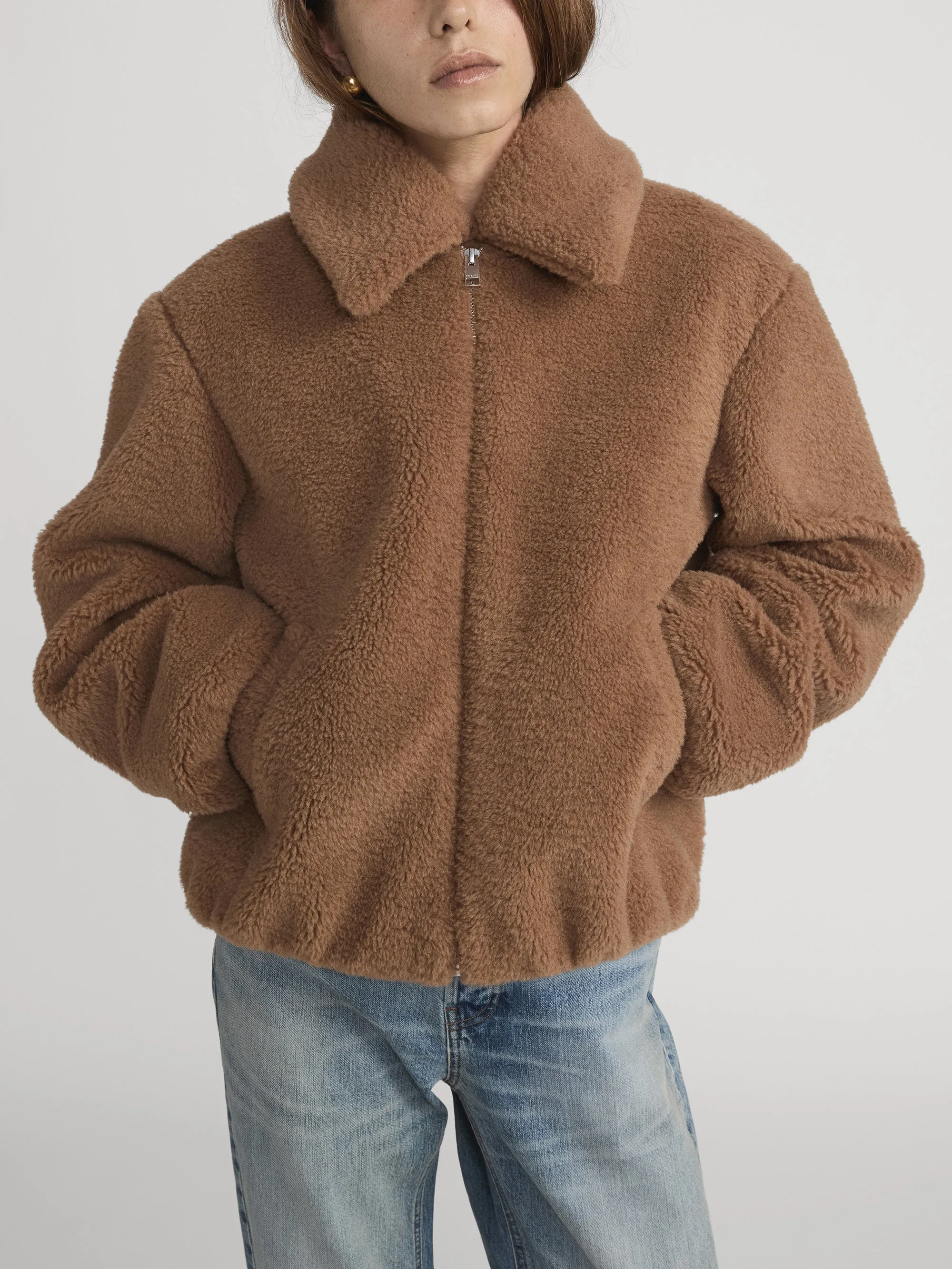 The Teddy Bomber -- Camel sold by Frame Denim product image thumbnail 3