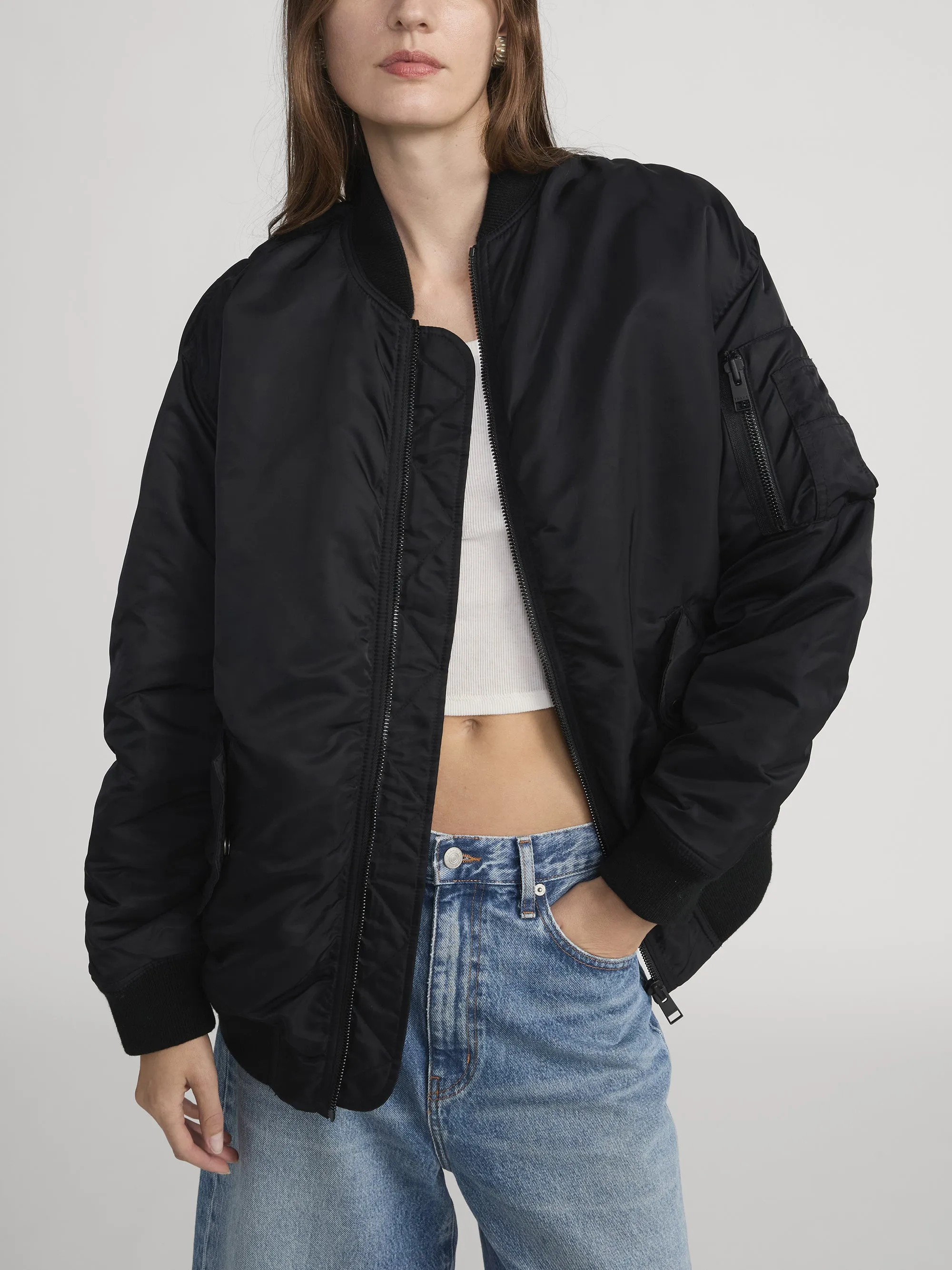 The Smoke Bomber -- Black sold by Frame Denim product image thumbnail 3