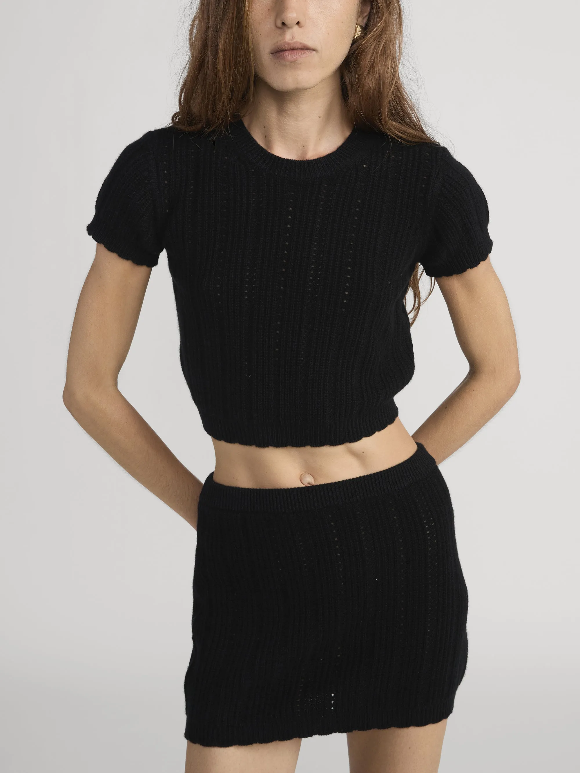 The Getaway Top -- Black sold by Frame Denim product image thumbnail 3