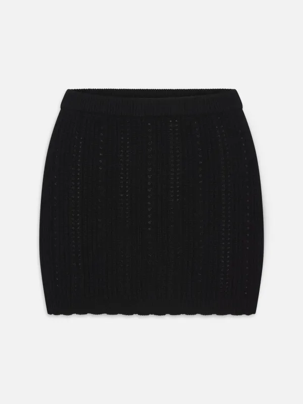 The Getaway Skirt -- Black sold by Frame Denim
