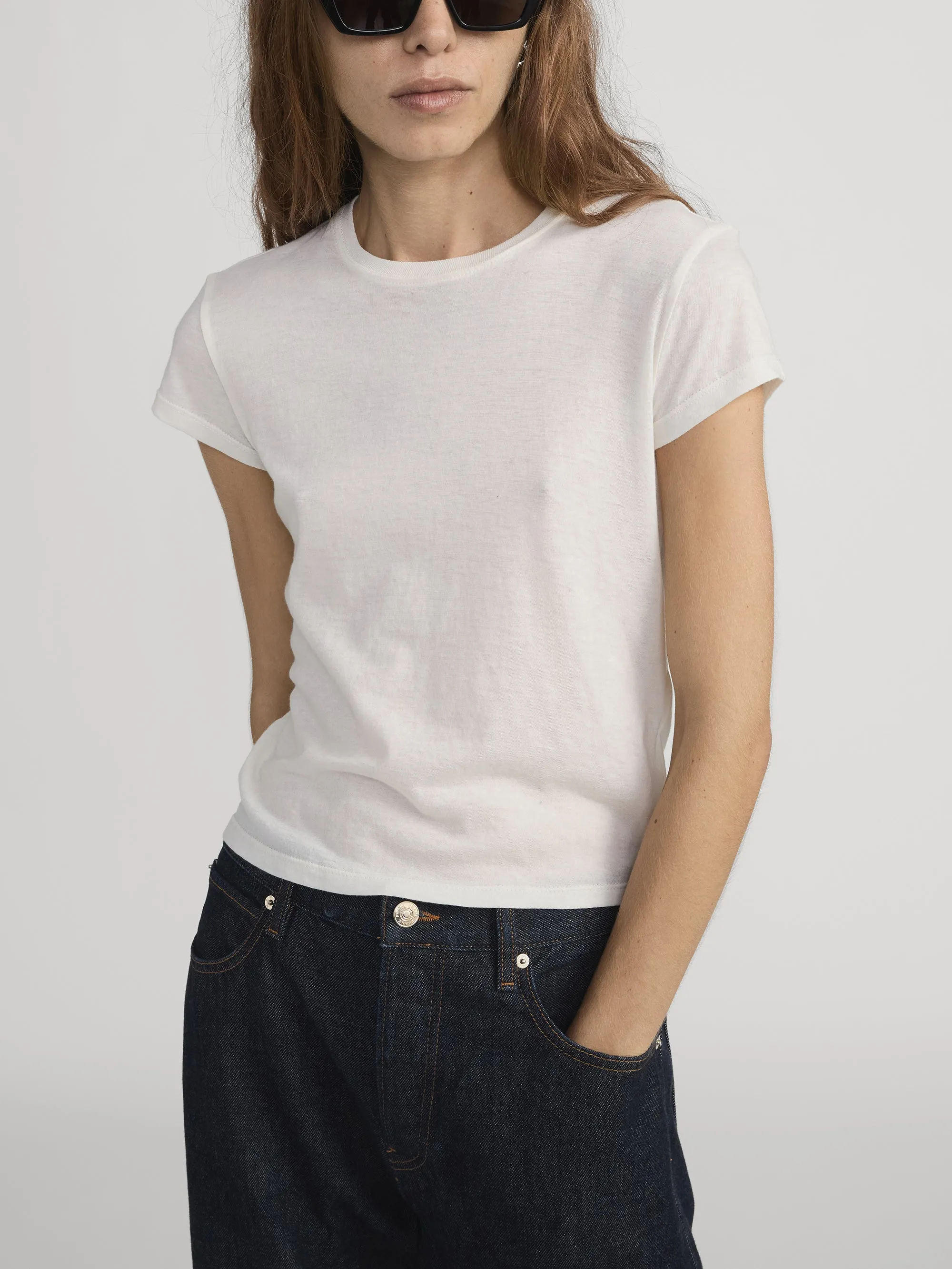 The Ghost Tee -- Cream sold by Frame Denim product image thumbnail 3