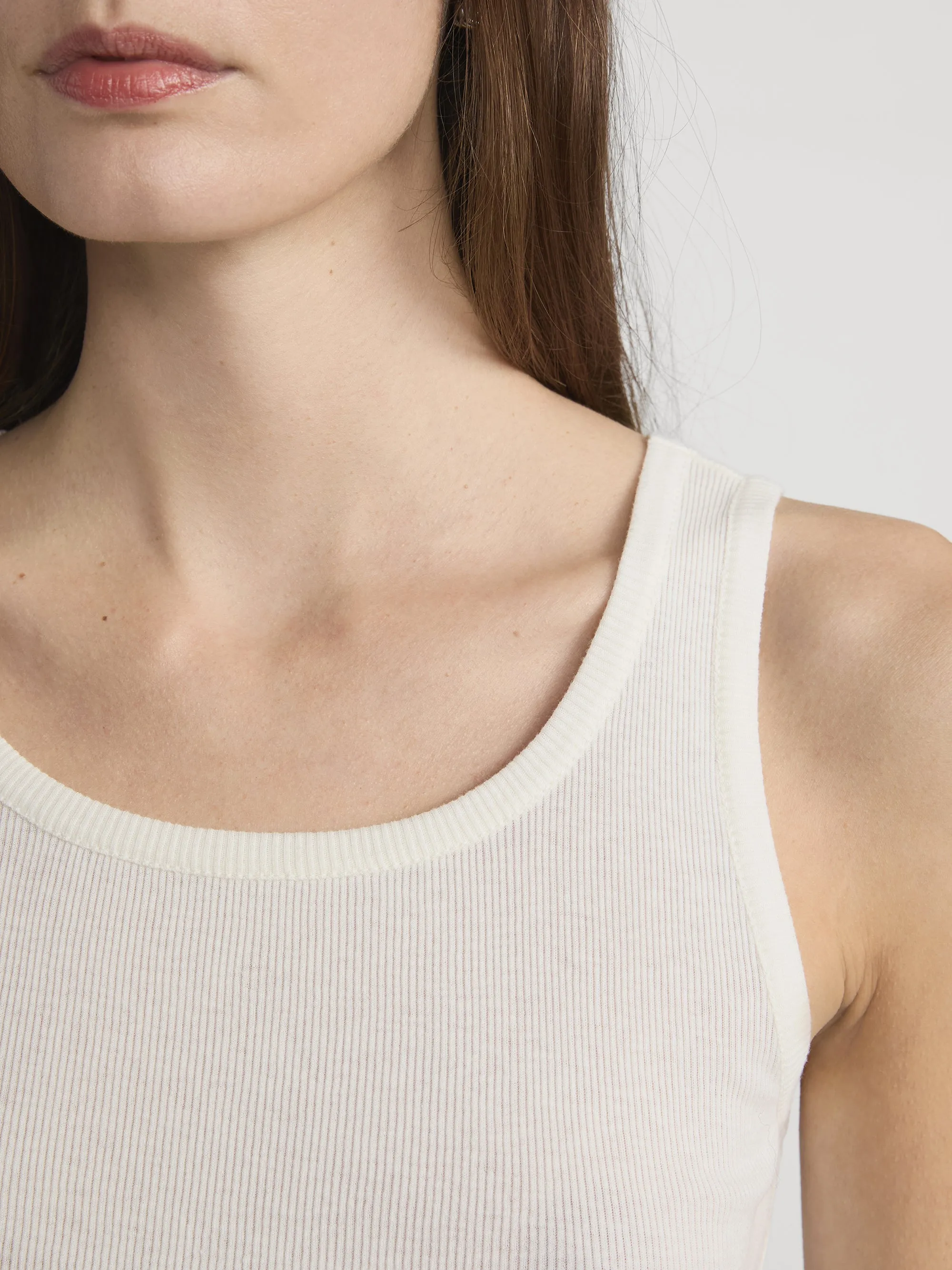 The Ghost Tank -- Cream sold by Frame Denim product image thumbnail 4