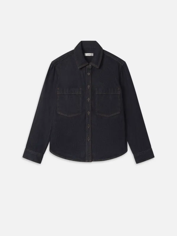 The Polished Shirt -- Rinse sold by Frame Denim