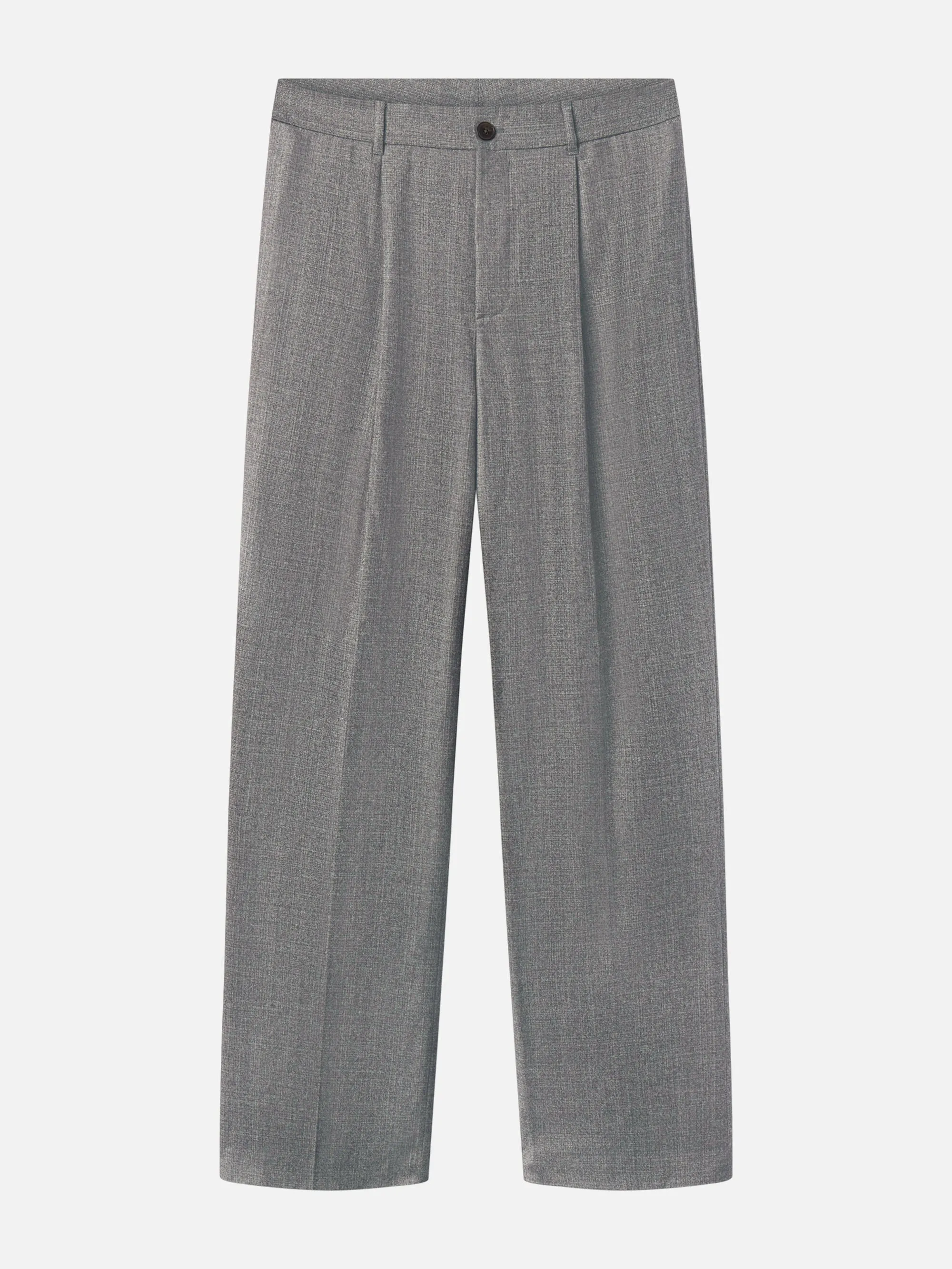 Wide Leg Flannel Trousers -- Light Taupe sold by Frame Denim