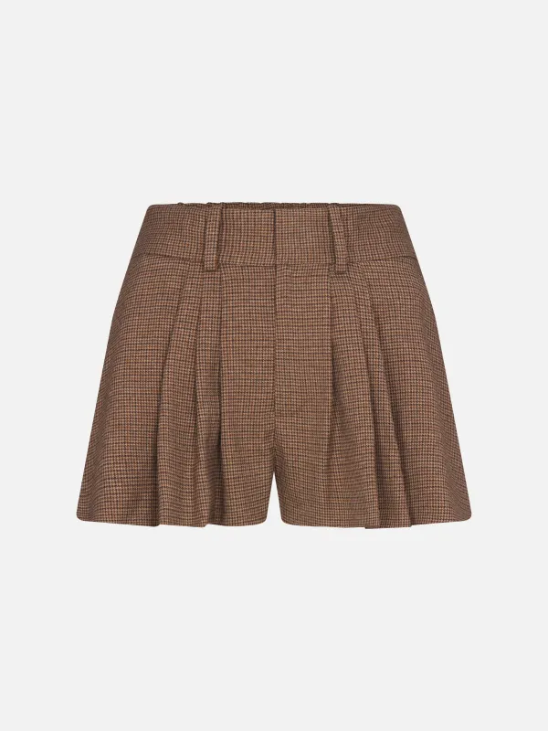 The Refract Mini Short -- Brown Multi made by Frame Denim