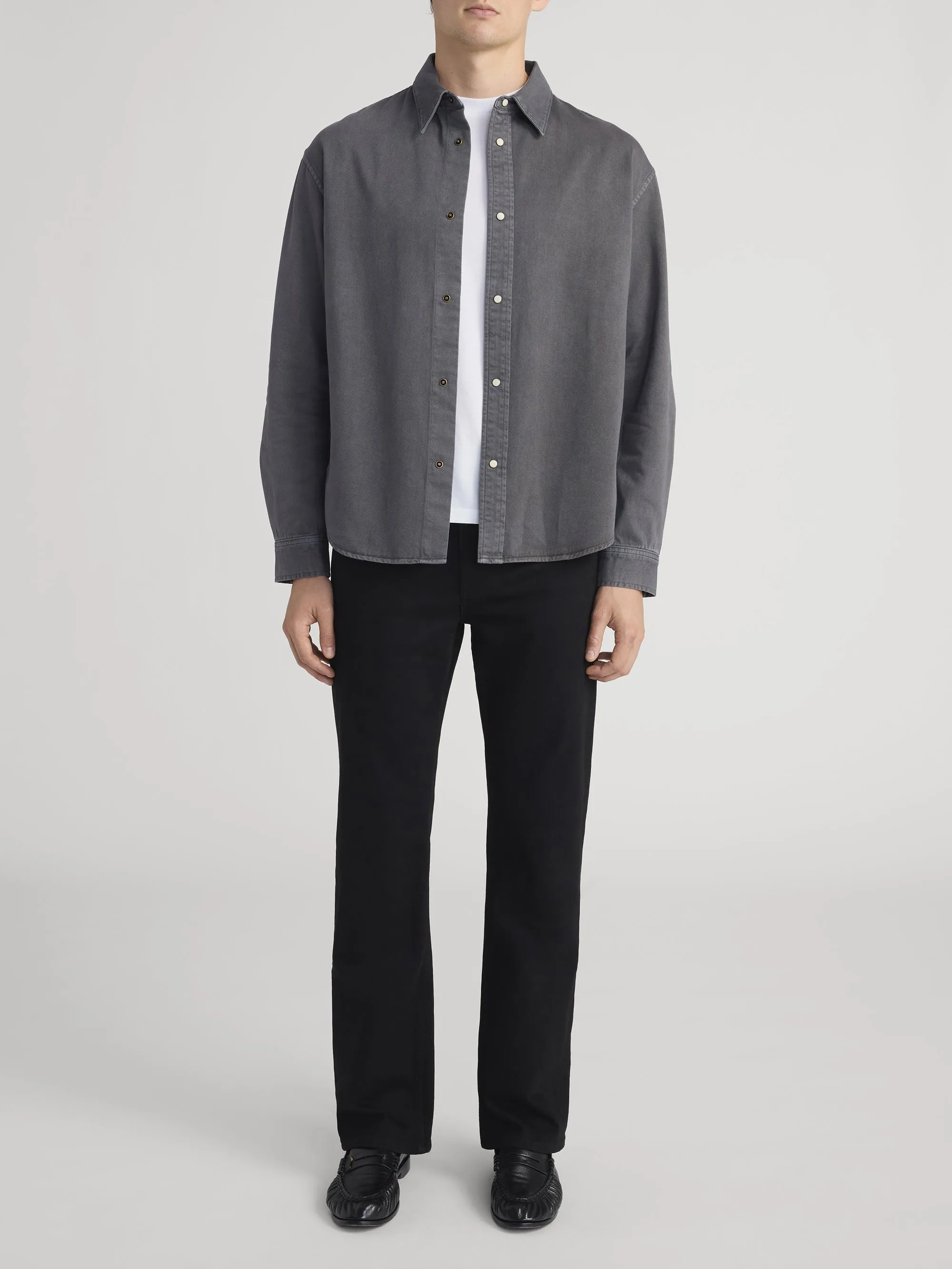 Classic Cotton Shirt -- Dark Grey sold by Frame Denim product image thumbnail 2