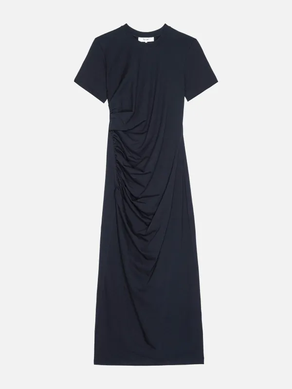 The Twist Dress -- Navy made by Frame Denim