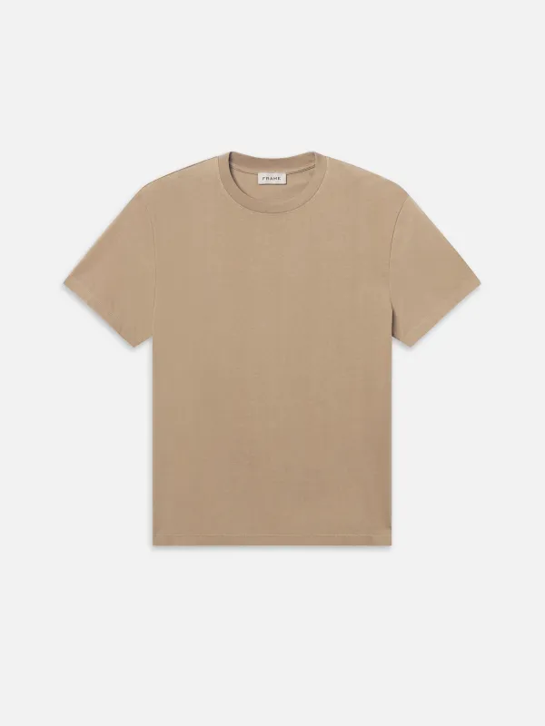 Frame Logo Tee -- Latte Brown sold by Frame Denim