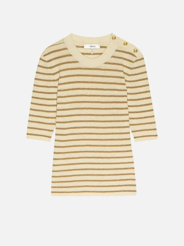 The Marina Sweater -- Cream Multi sold by Frame Denim