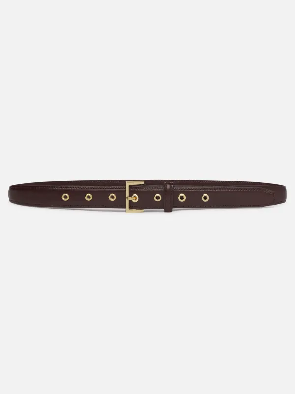 The Eyelet Belt -- Cabernet sold by Frame Denim