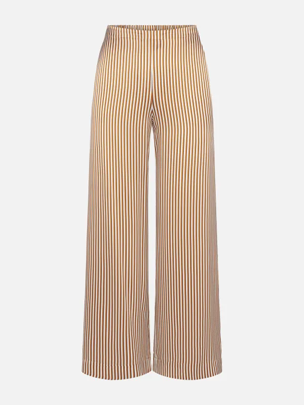 Ritz Striped Pajama Pant -- Tan Multi sold by Frame Denim