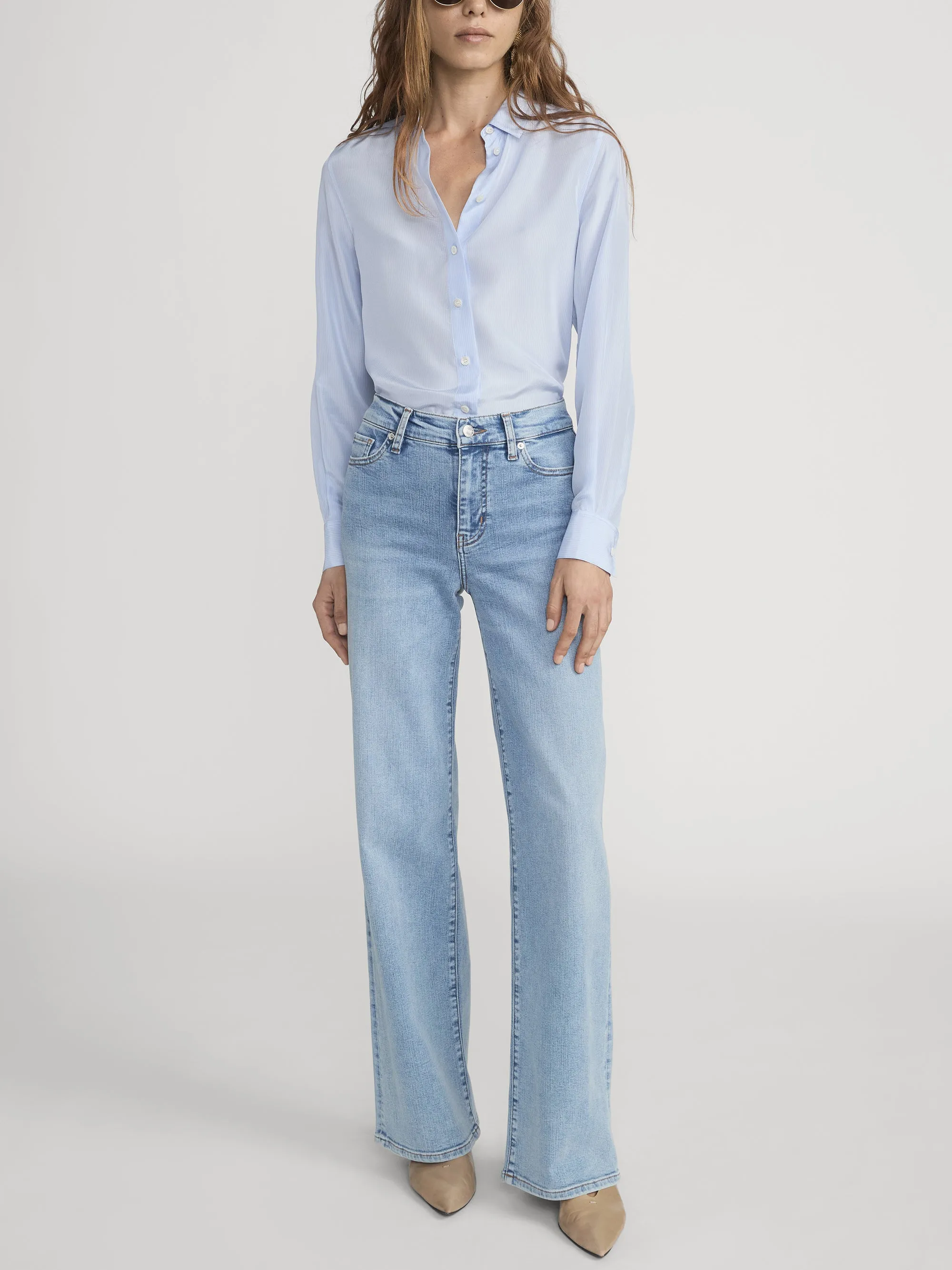 Le Slim Palazzo -- Ripple sold by Frame Denim product image thumbnail 2