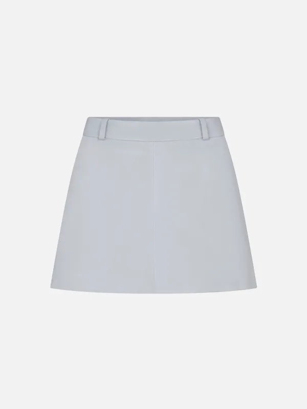 The Suede Mini Skirt -- Sky Blue sold by Frame Denim