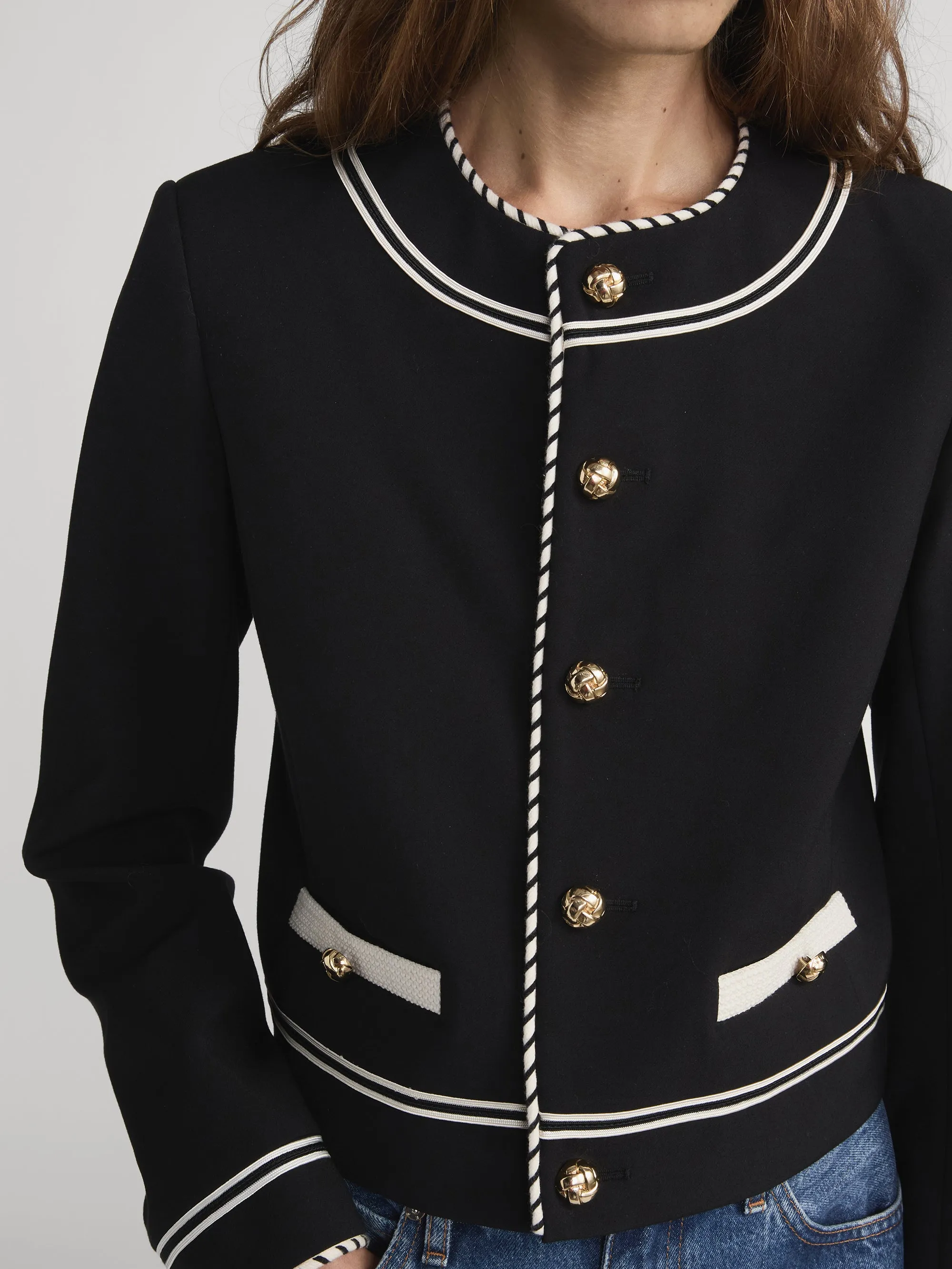The Prim Jacket -- Black sold by Frame Denim product image thumbnail 4