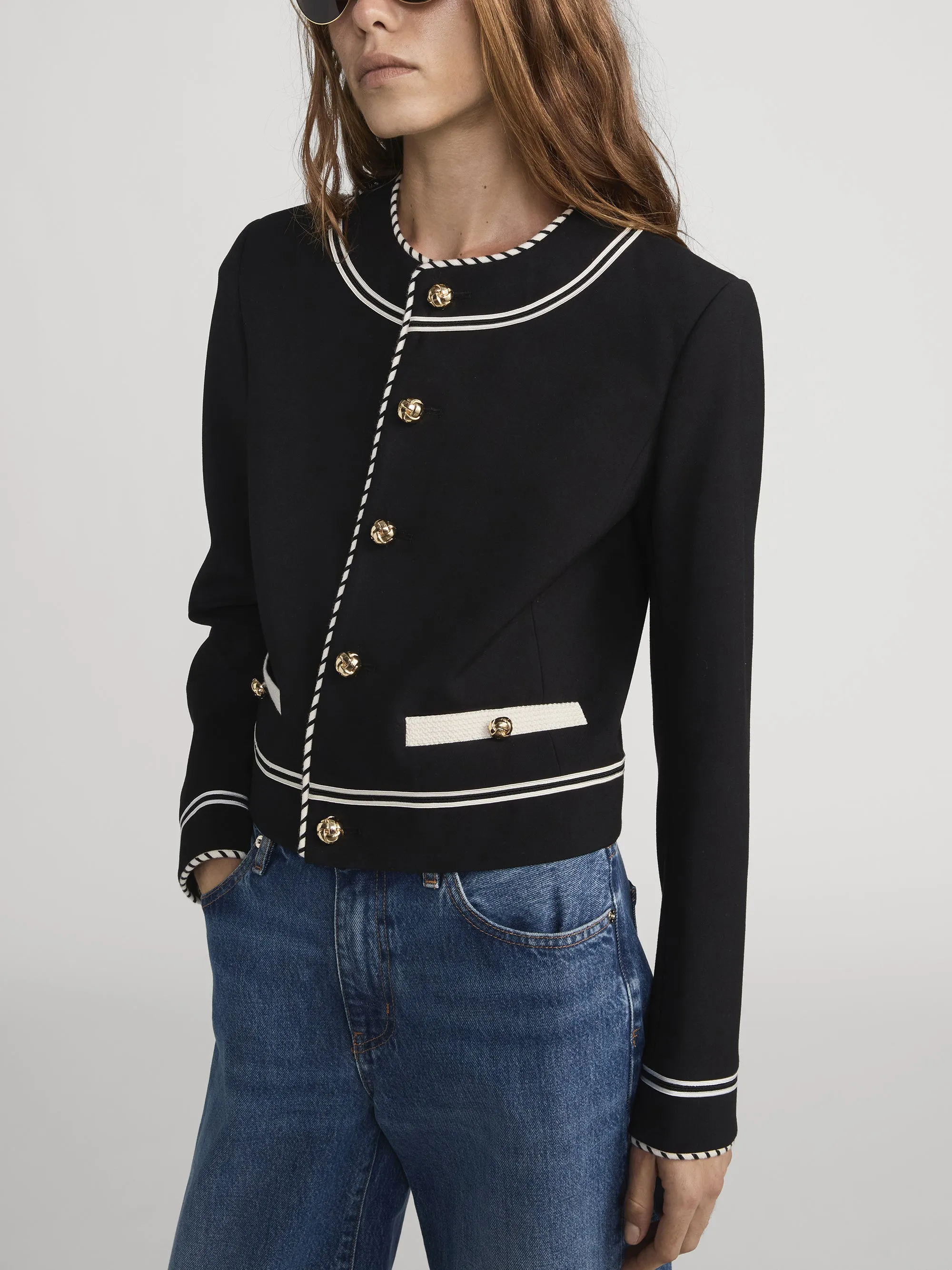 The Prim Jacket -- Black sold by Frame Denim product image thumbnail 5